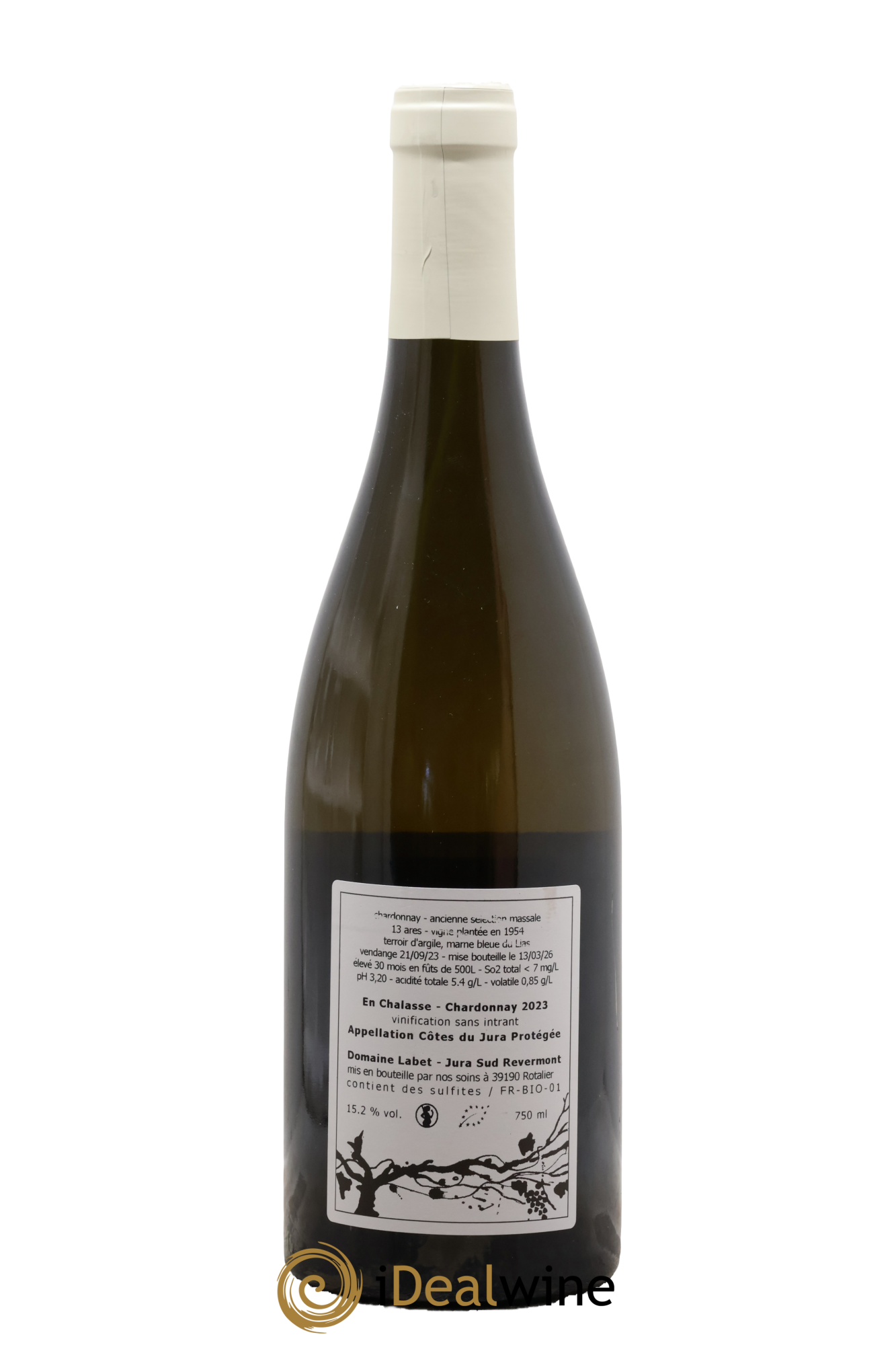 Côtes du Jura Chardonnay En Chalasse Vieilles Vignes Romain - Julien - Charline Labet 2023 - Lot of 1 bottle - 1
