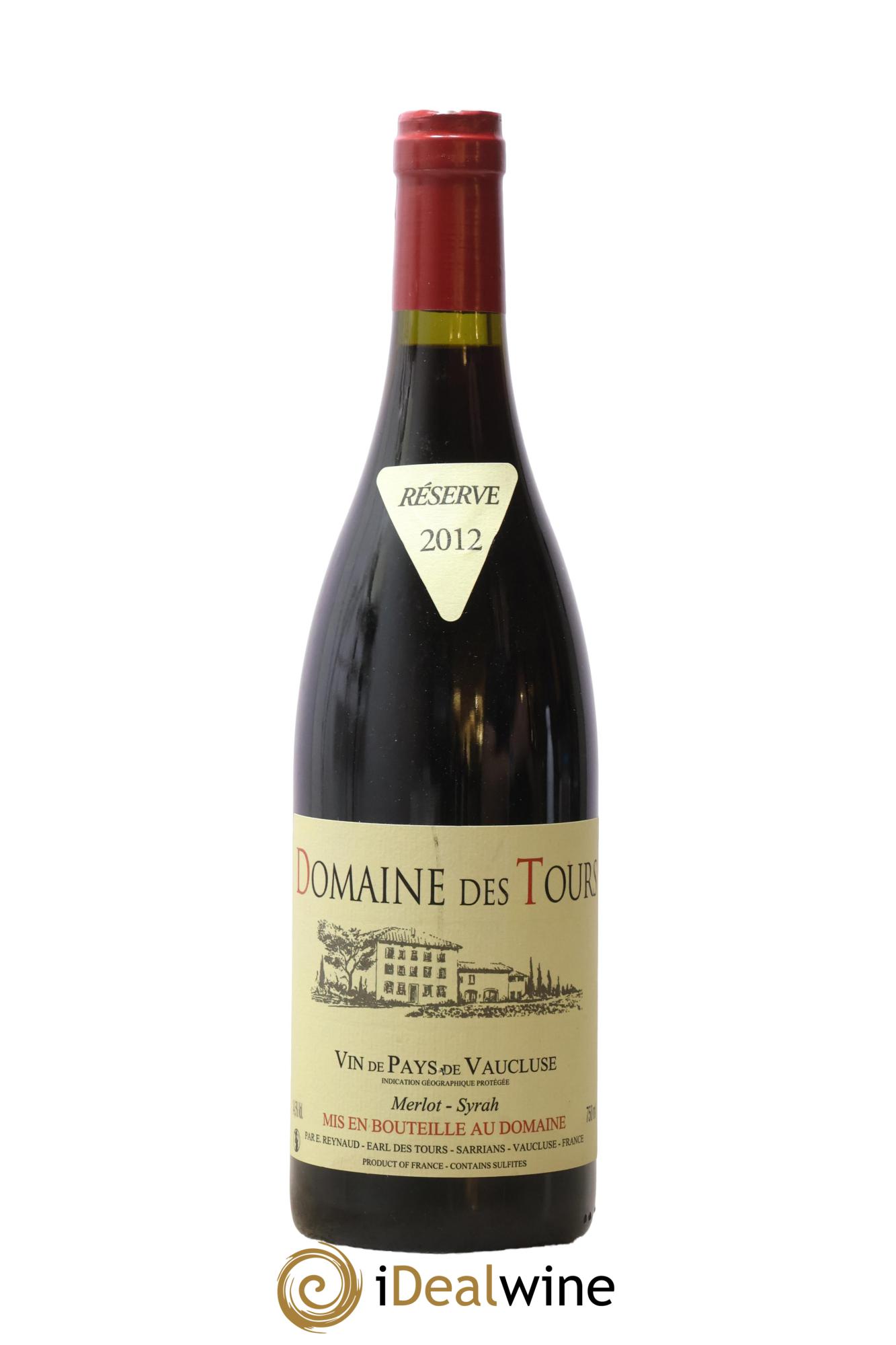 Vaucluse Domaine des Tours Merlot-Syrah Emmanuel Reynaud 2012 - Posten von 1 Flasche - 0