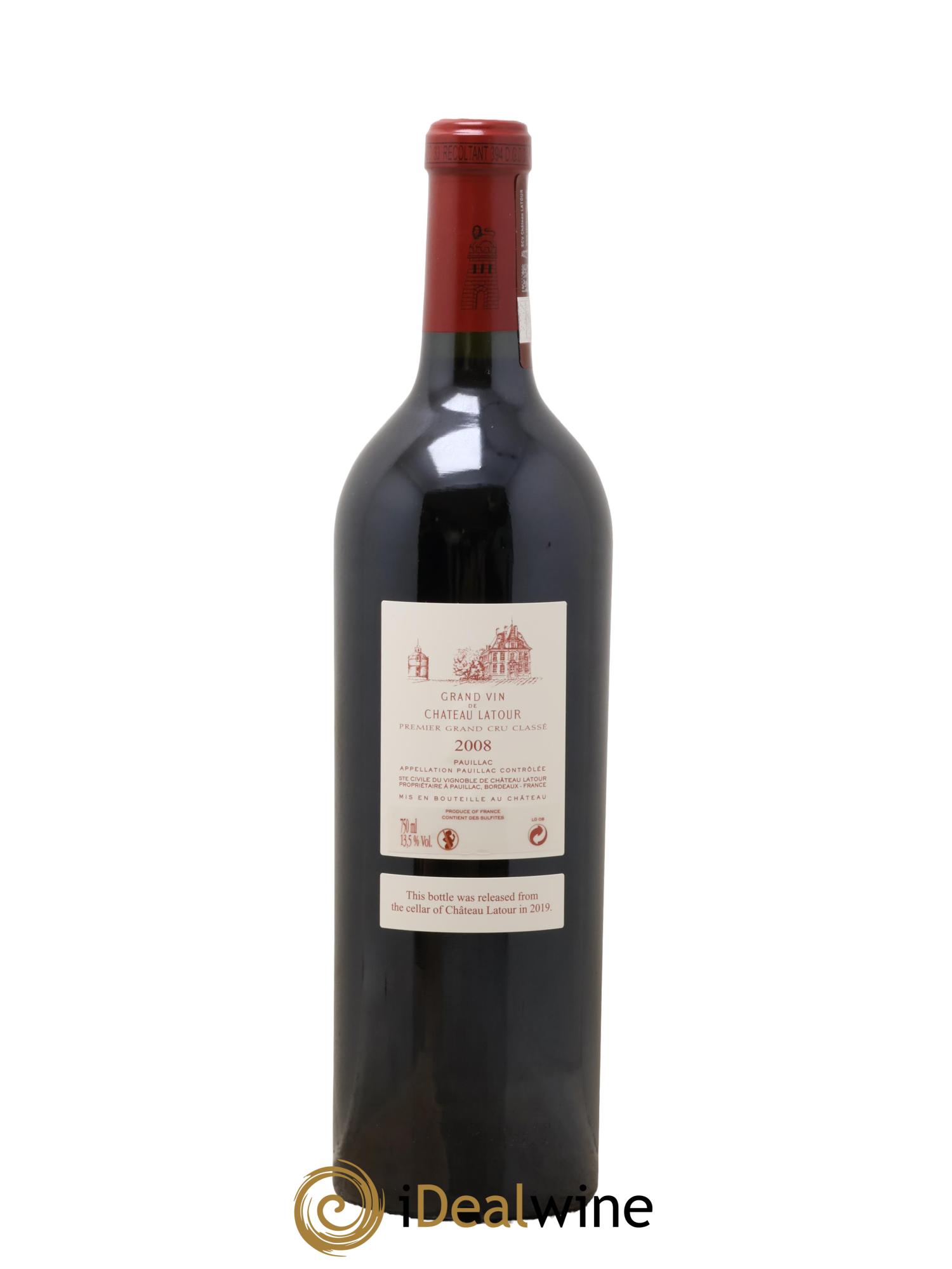 Château Latour 1er Grand Cru Classé 2008 - Posten von 1 Flasche - 2