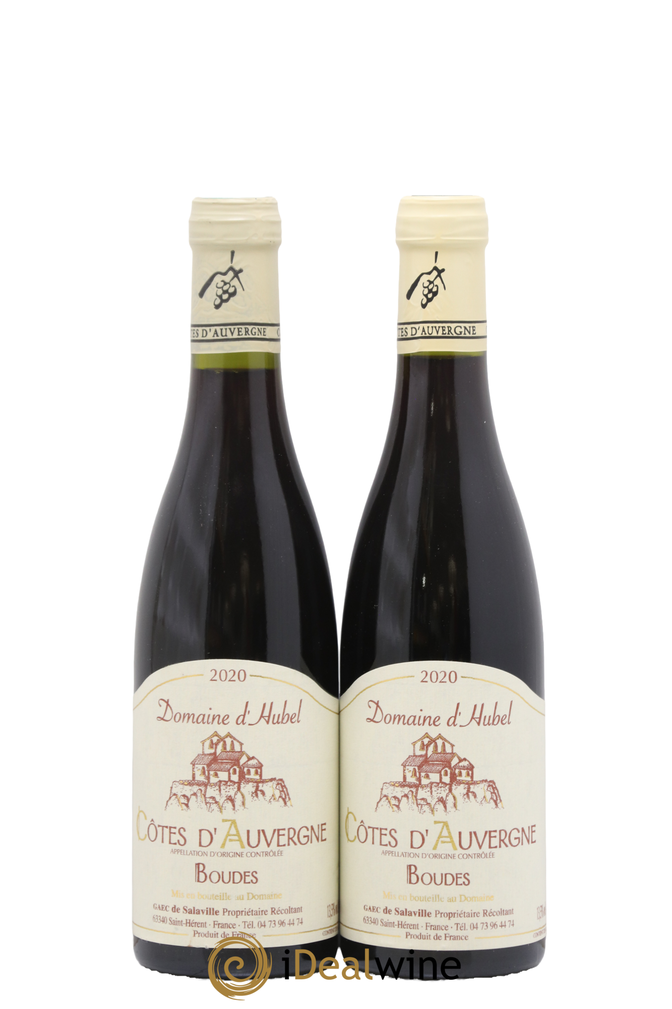 Côtes d'Auvergne Boudes Domaine d'Hubel 2020 - Lot of 2 half-bottles - 0