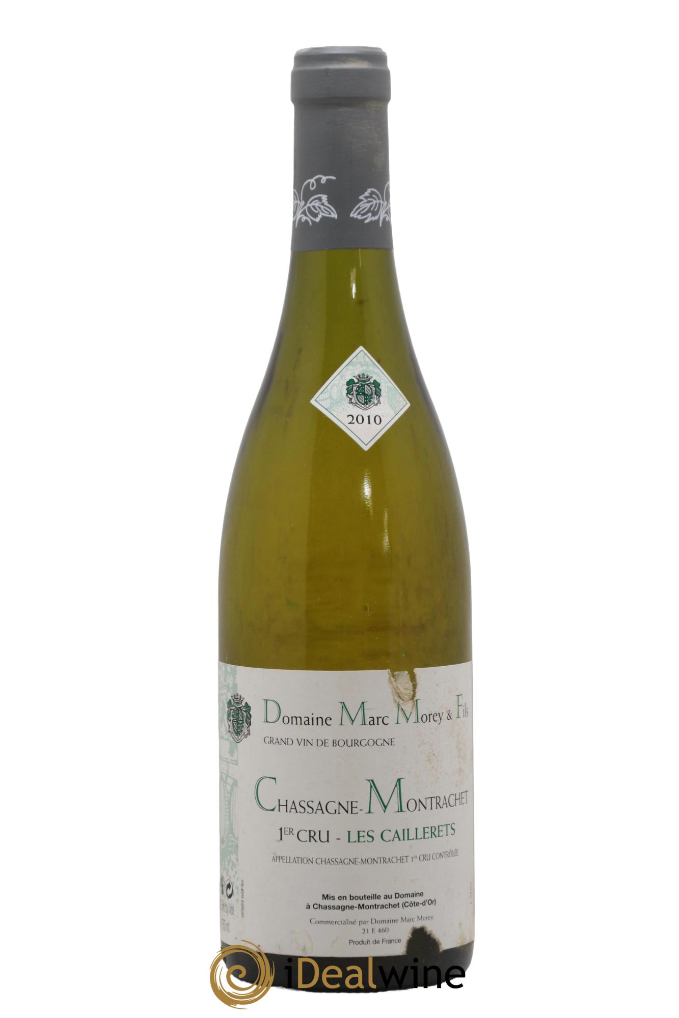 Chassagne-Montrachet 1er Cru Les Caillerets Marc Morey 2010 - Lot de 1 bouteille - 0