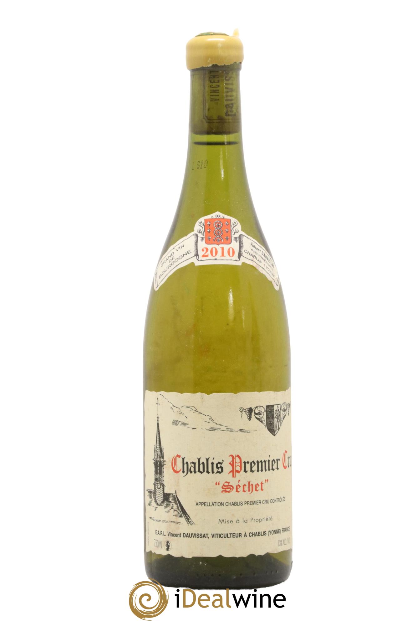 Chablis 1er Cru Séchet Vincent Dauvissat (Domaine) 2010 - Lot of 1 bottle - 0
