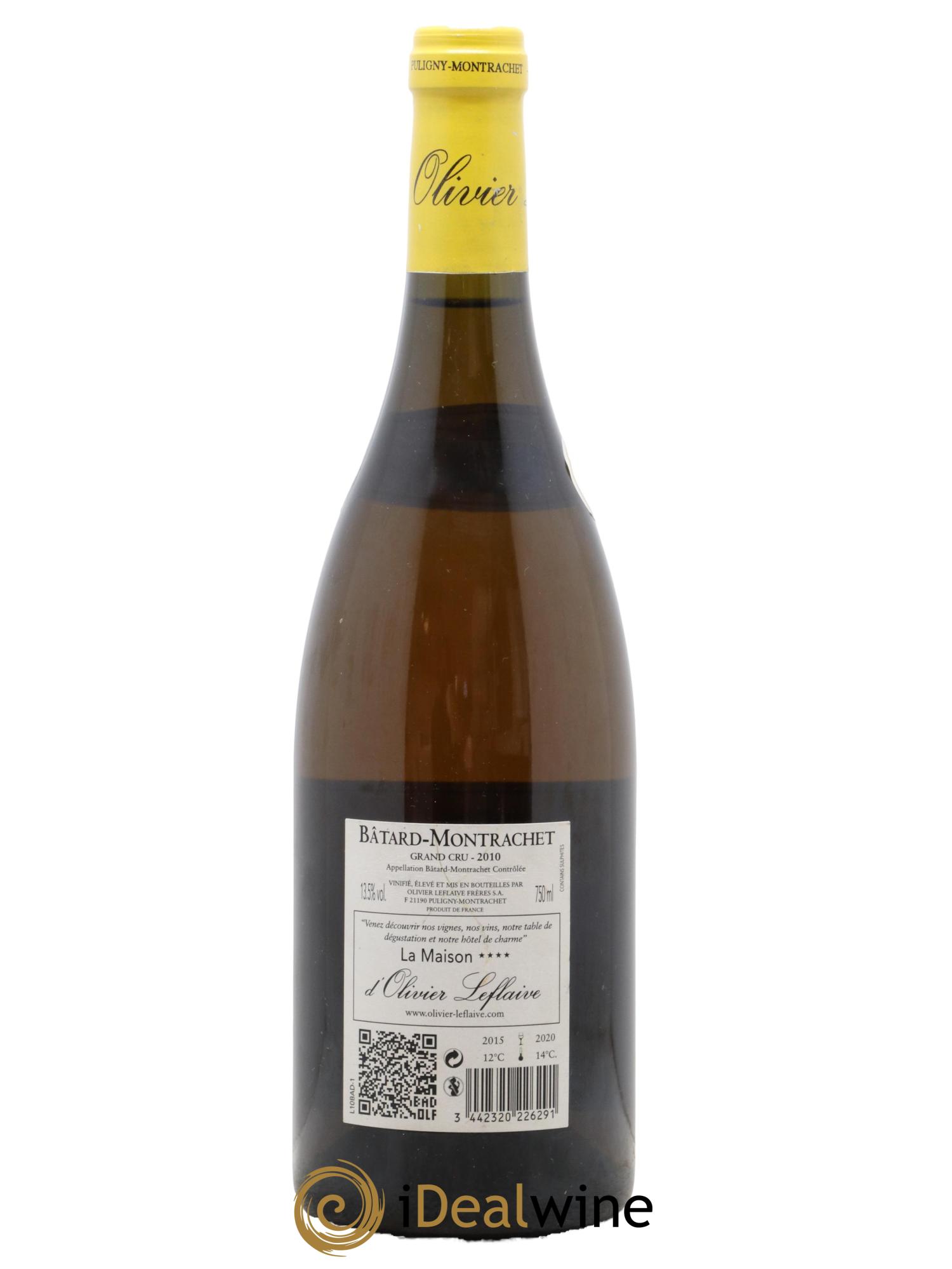 Bâtard-Montrachet Grand Cru Olivier Leflaive 2010 - Lot de 1 bouteille - 1