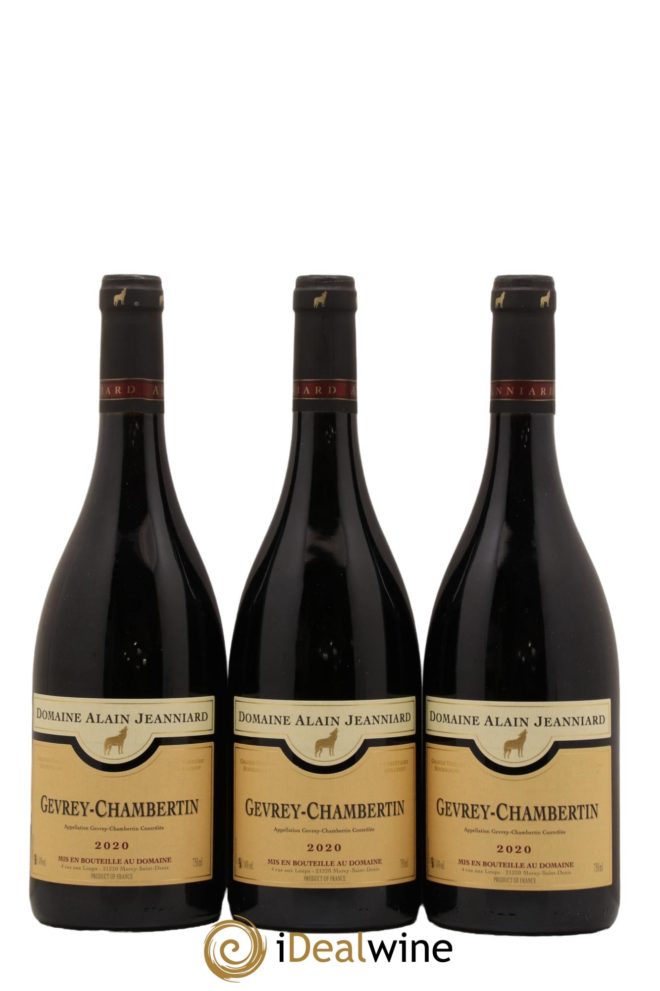 Gevrey-Chambertin Domaine Alain Jeanniard 2020 - Lot de 3 bouteilles - 0