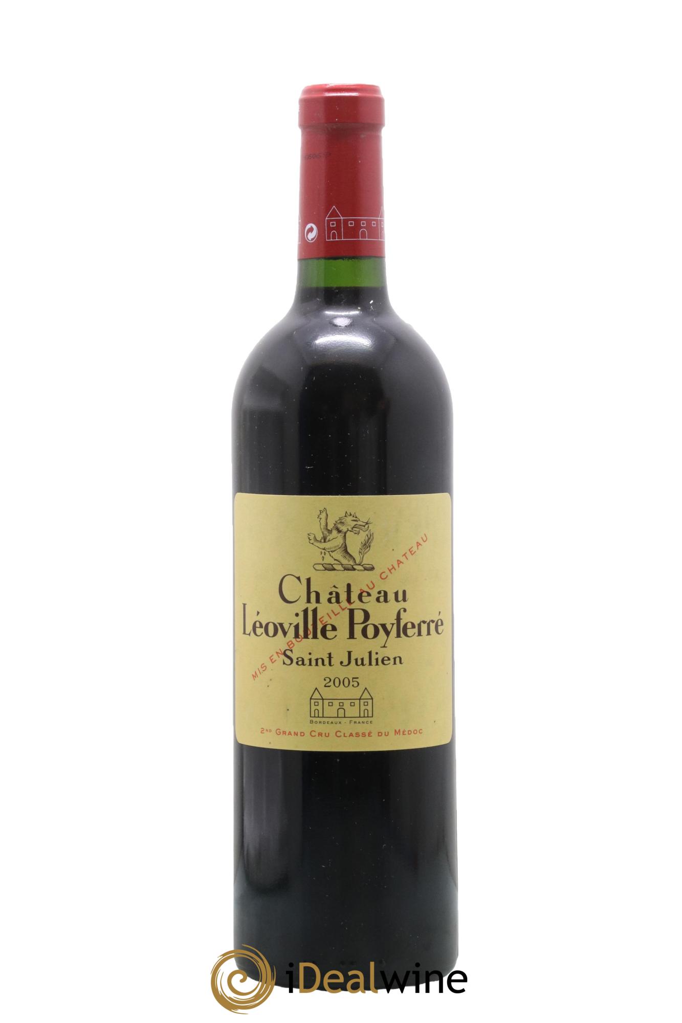 Château Léoville Poyferré 2ème Grand Cru Classé 2005 - Lot de 1 bouteille - 0