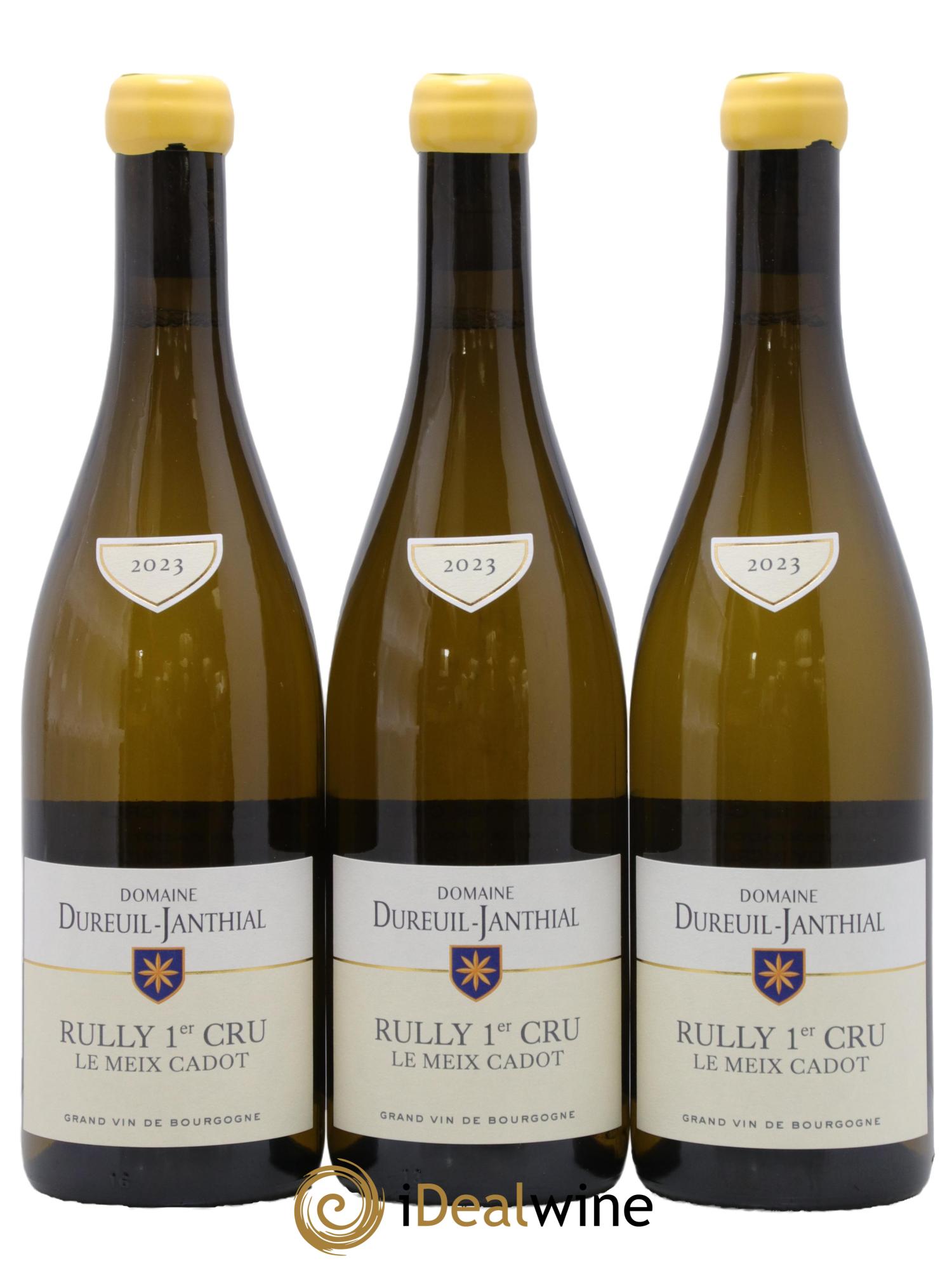 Rully 1er Cru Le Meix Cadot Vincent Dureuil-Janthial 2023 - Lot de 3 bouteilles - 0