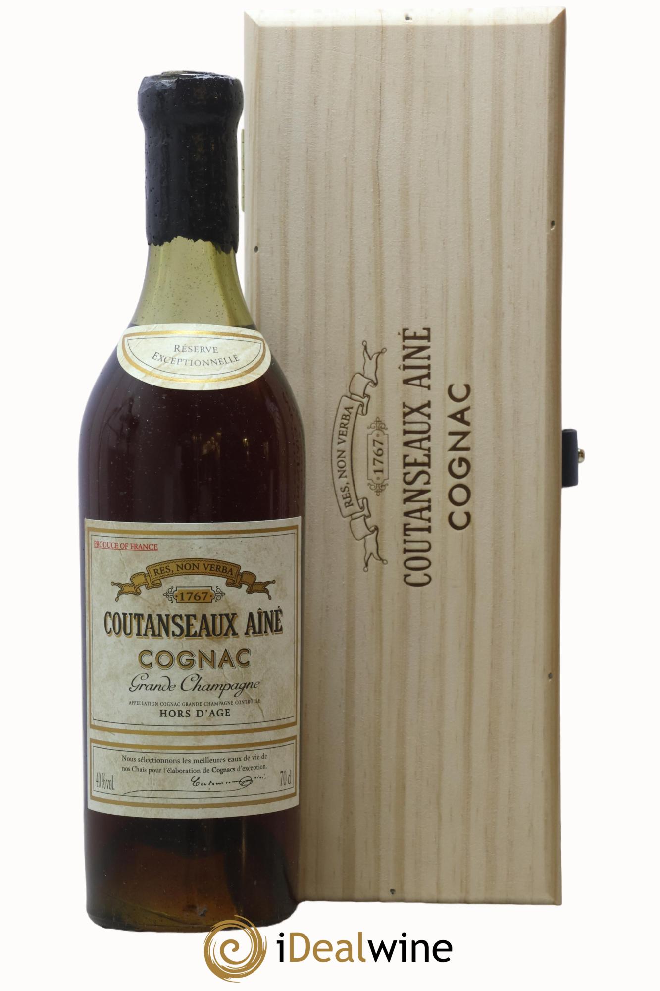 Cognac Grande Champagne Hors d'âge Maison Coutanseaux Aîné - Lot de 1 bouteille - 0