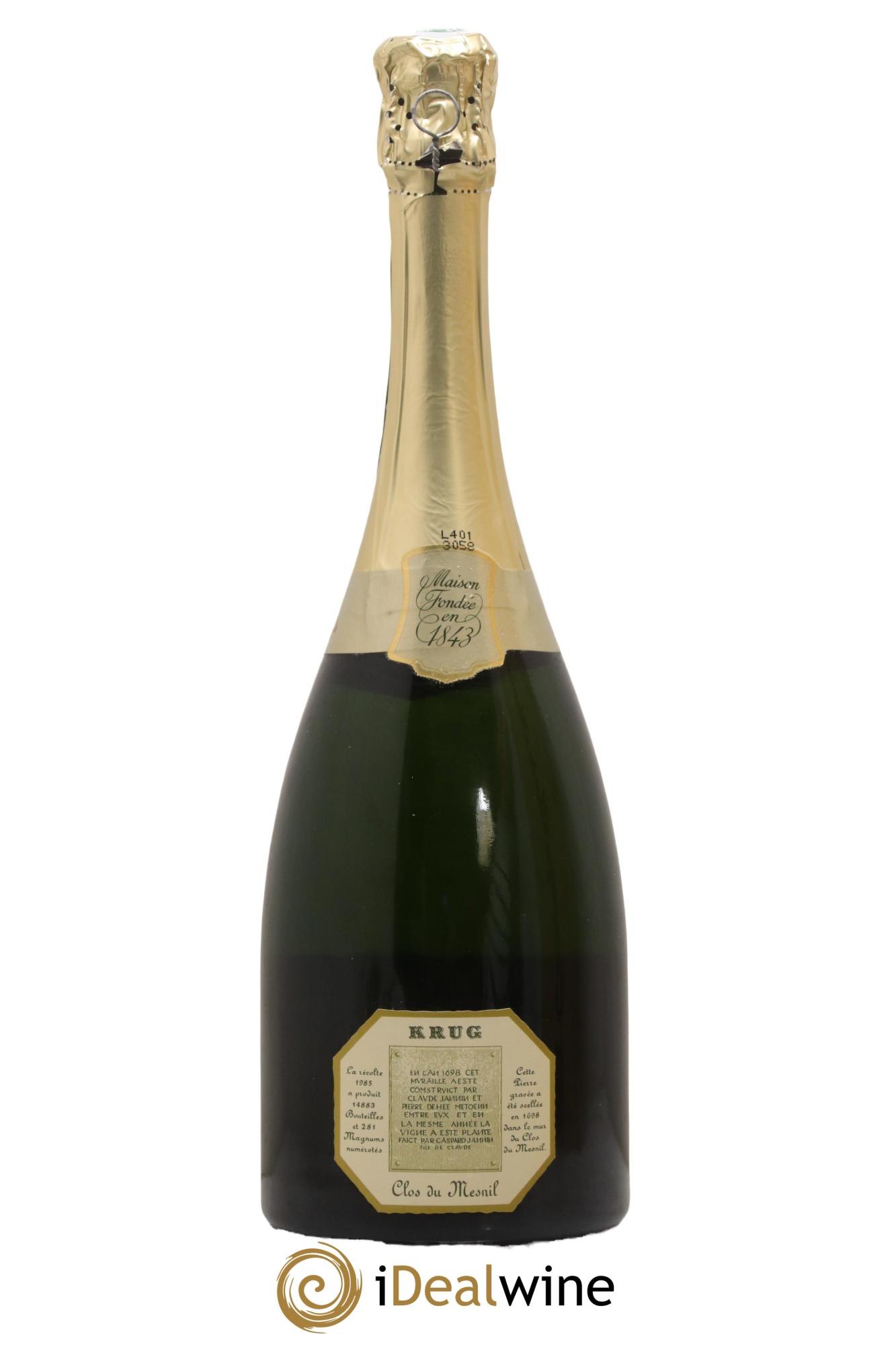Clos du Mesnil Krug 1985 - Lot de 1 bouteille - 2