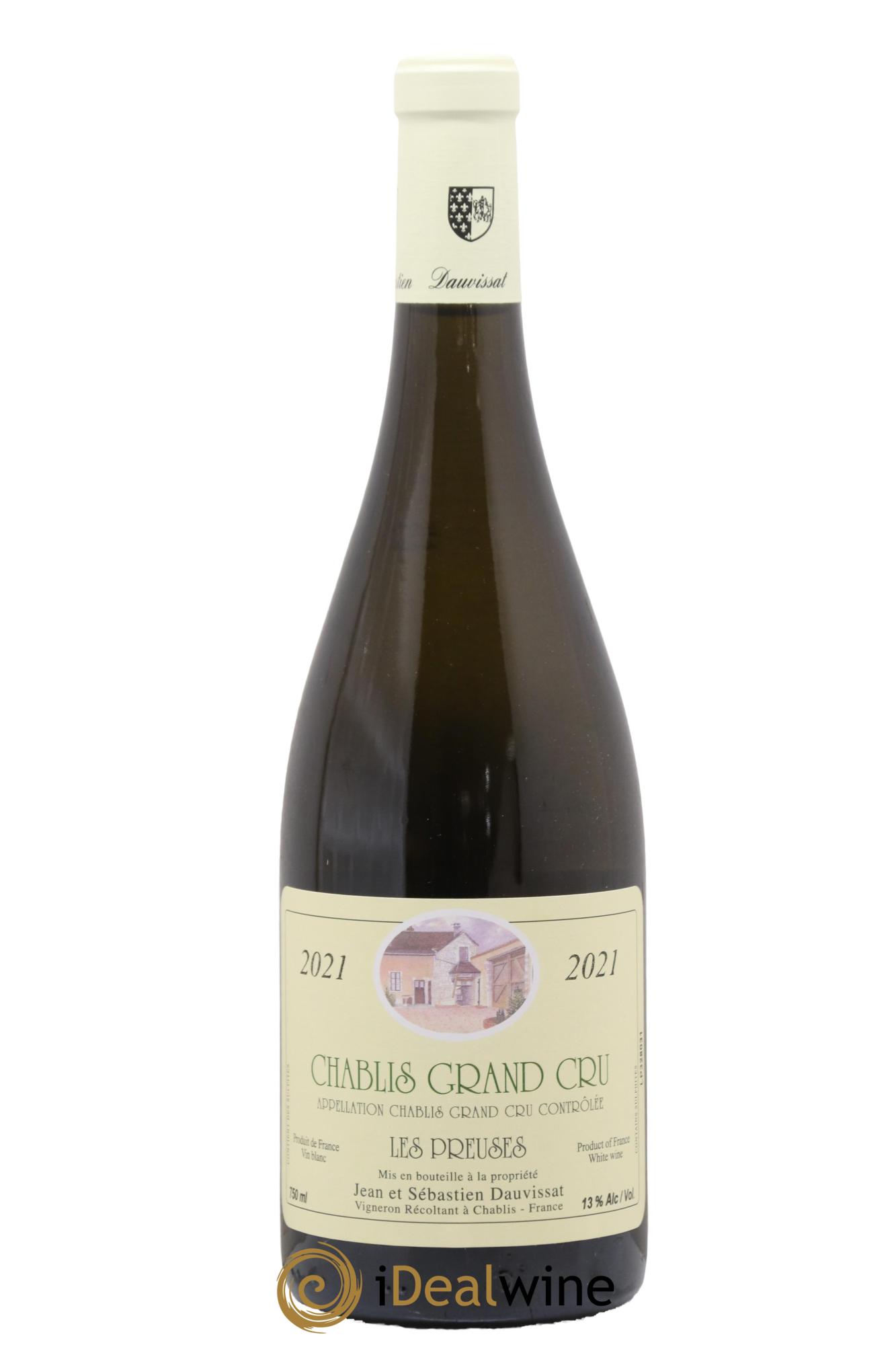 Chablis Grand Cru Les Preuses Caves Jean et Sébastien Dauvissat 2021 - Posten von 1 Flasche - 0