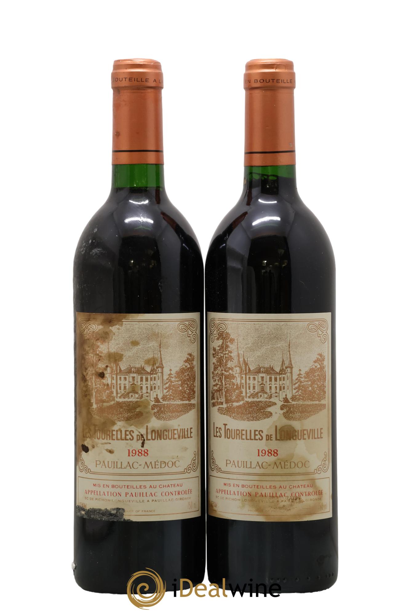 Les Tourelles de Longueville Second Vin 1988 - Lote de 2 botellas - 0