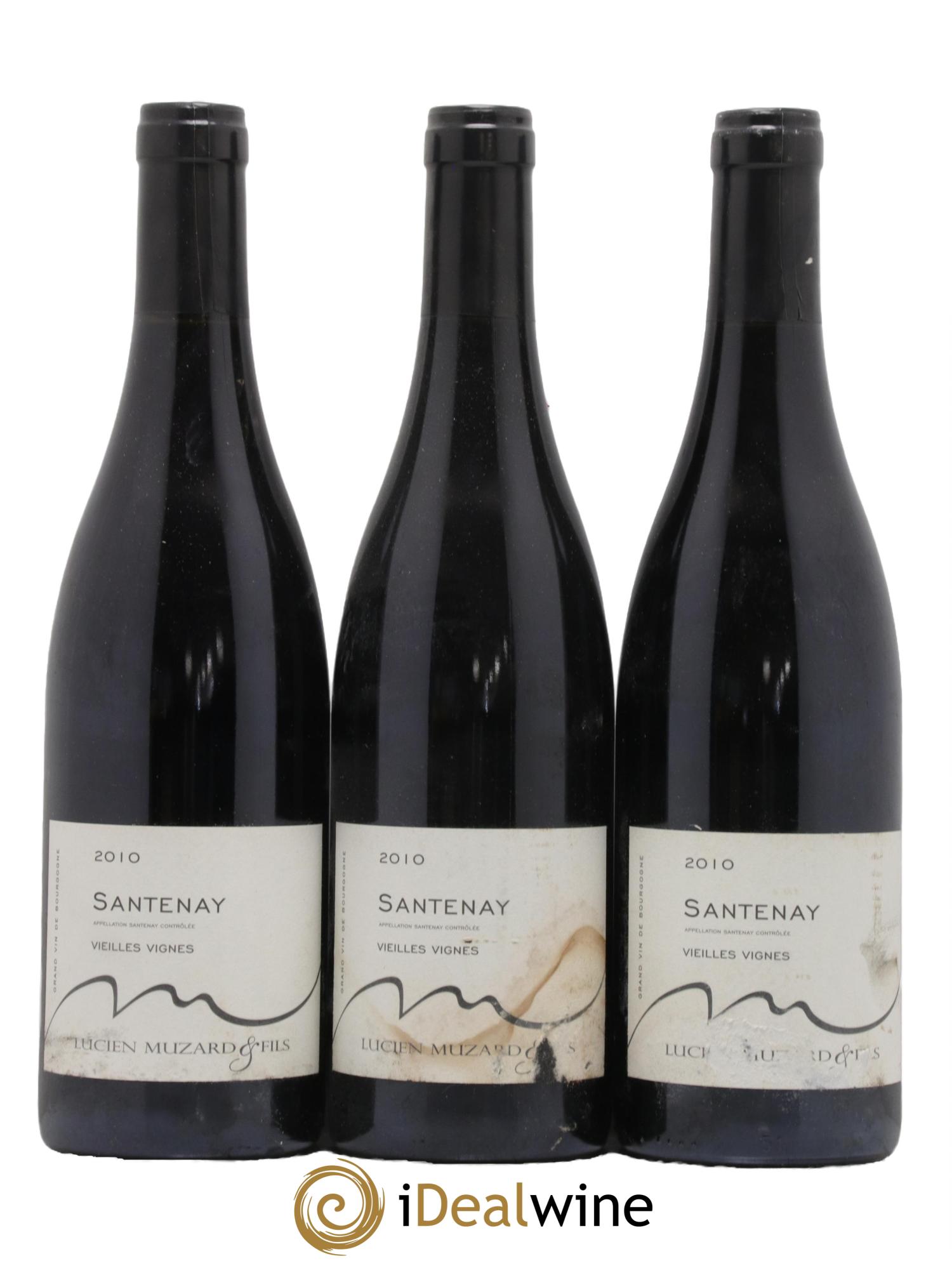 Santenay Vieilles Vignes Lucien Muzard et Fils 2010 - Lot de 3 bouteilles - 0