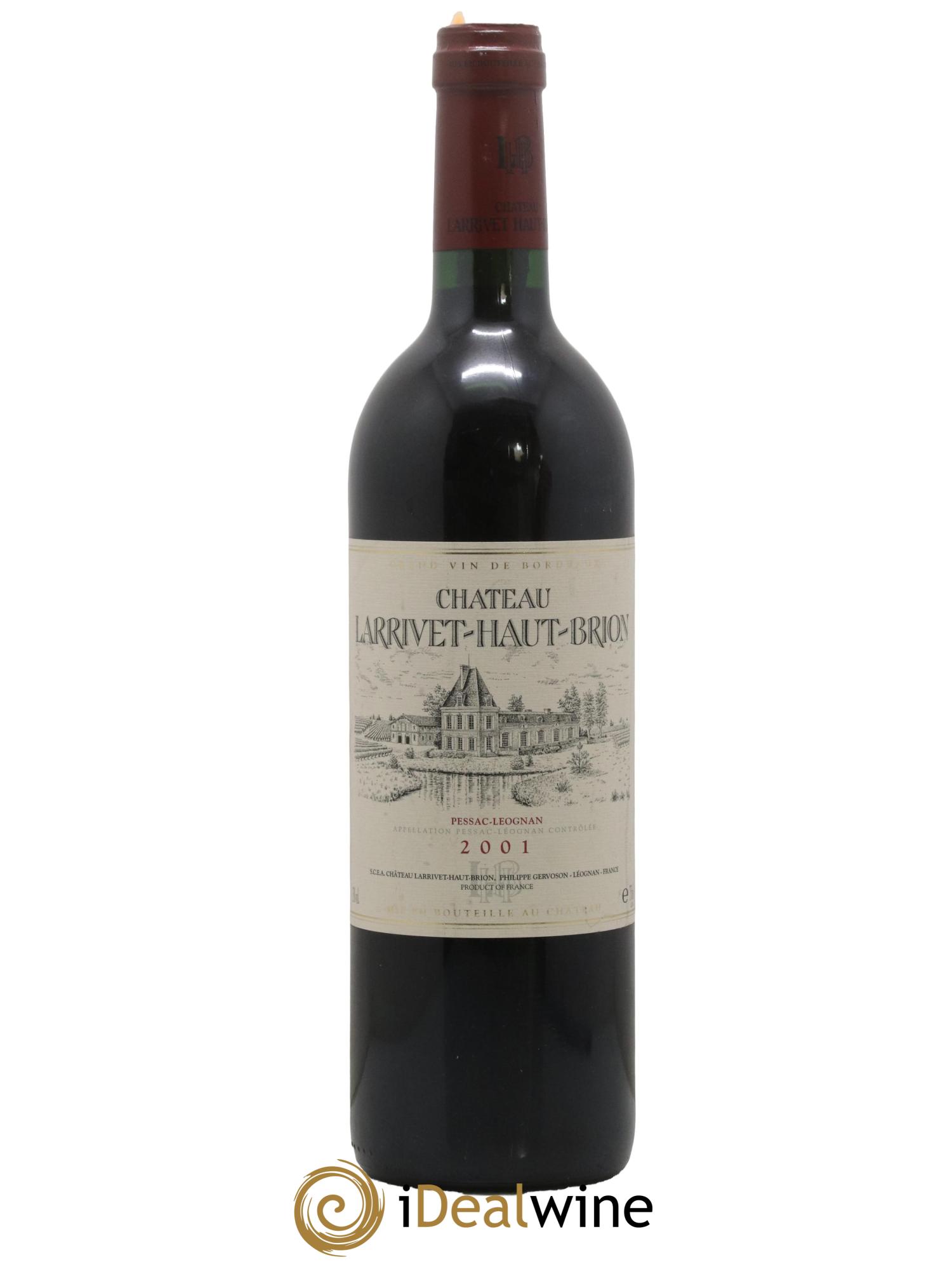 Château Larrivet Haut-Brion 2001 - Lot de 1 bouteille - 0