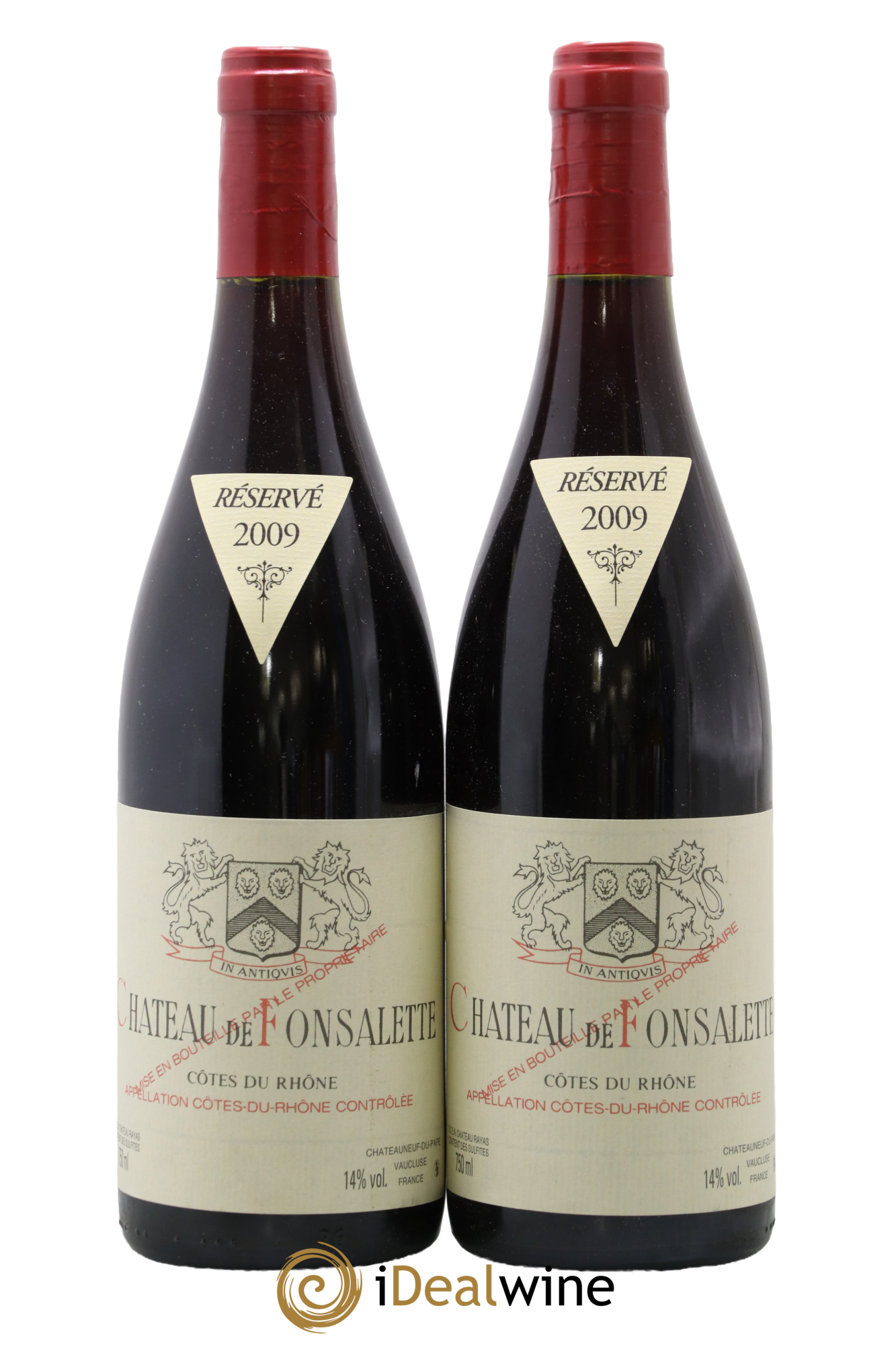 Côtes-du-Rhône Château de Fonsalette Emmanuel Reynaud 2009 - Lot de 2 bouteilles - 0