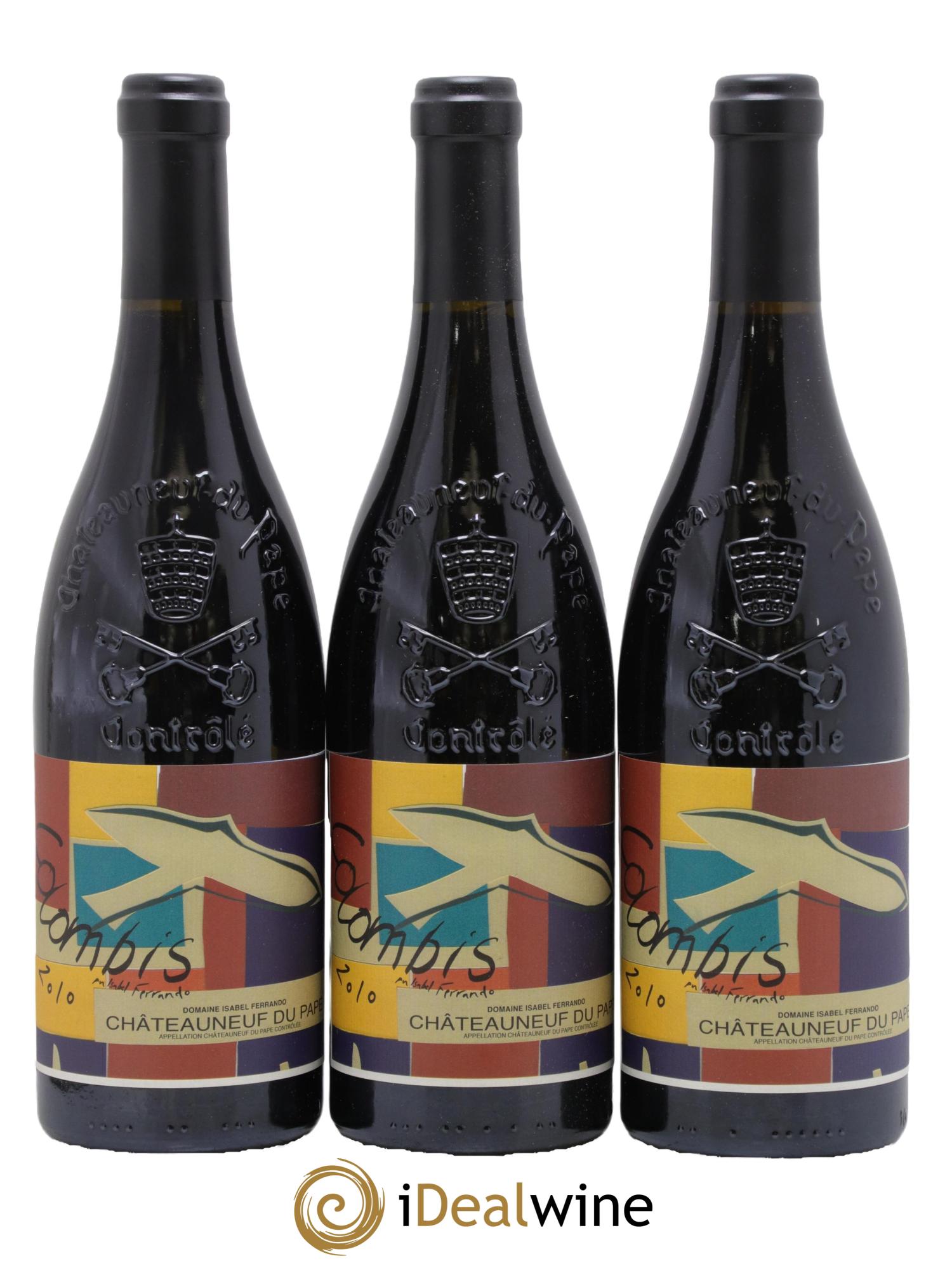 Châteauneuf-du-Pape Colombis Domaine Saint-Préfert 2010 - Lot de 3 bouteilles - 0