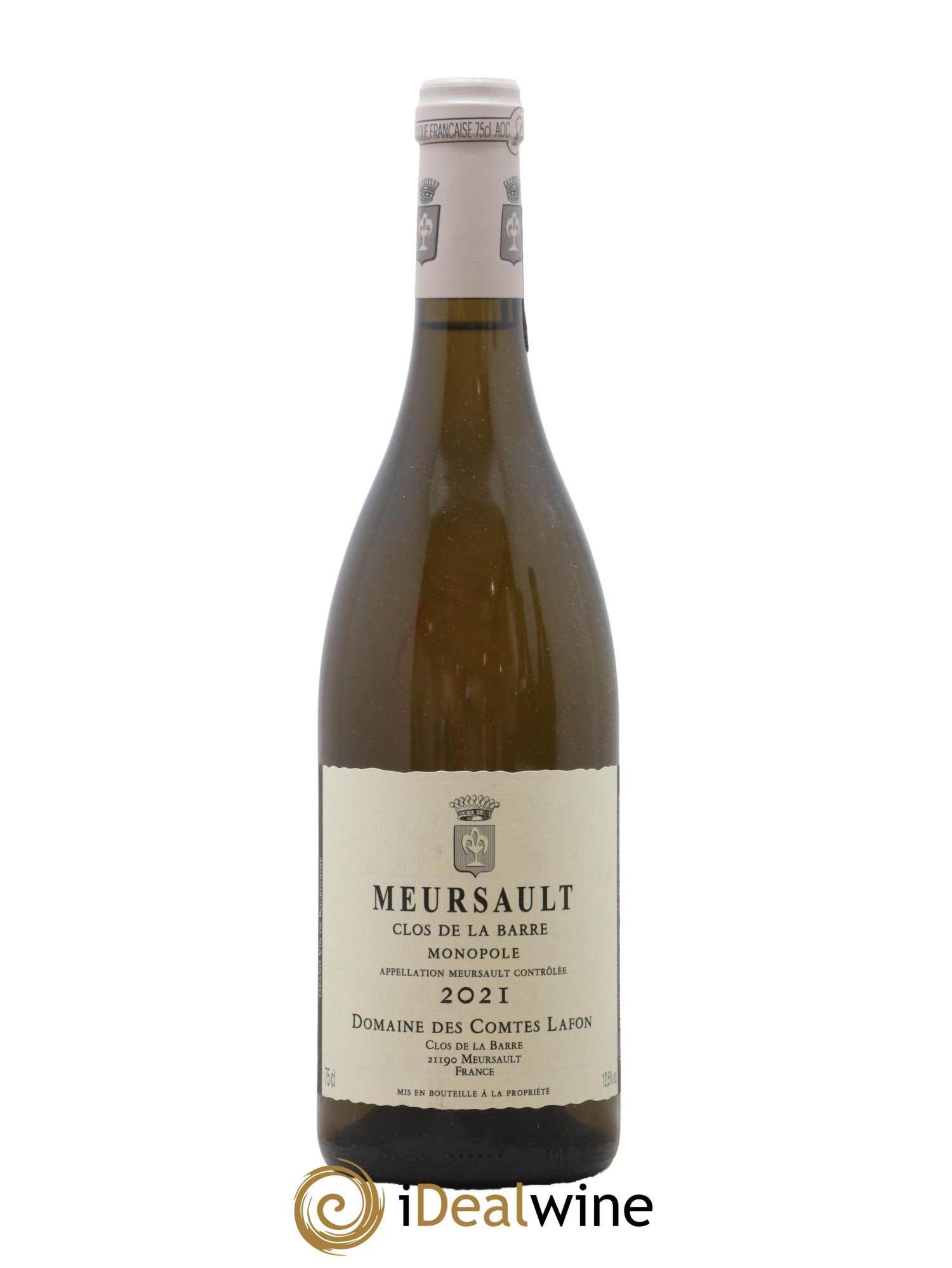 Meursault Clos de la Barre Comtes Lafon (Domaine des) 2021 - Lot de 1 bouteille - 0