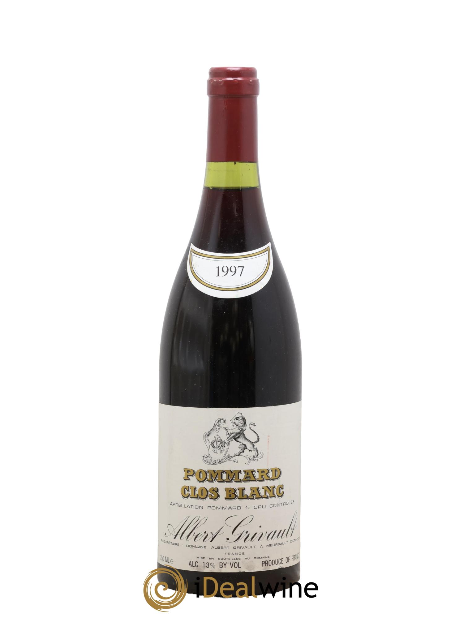Pommard 1er Cru Clos Blanc Albert Grivault 1997 - Lot de 1 bouteille - 0