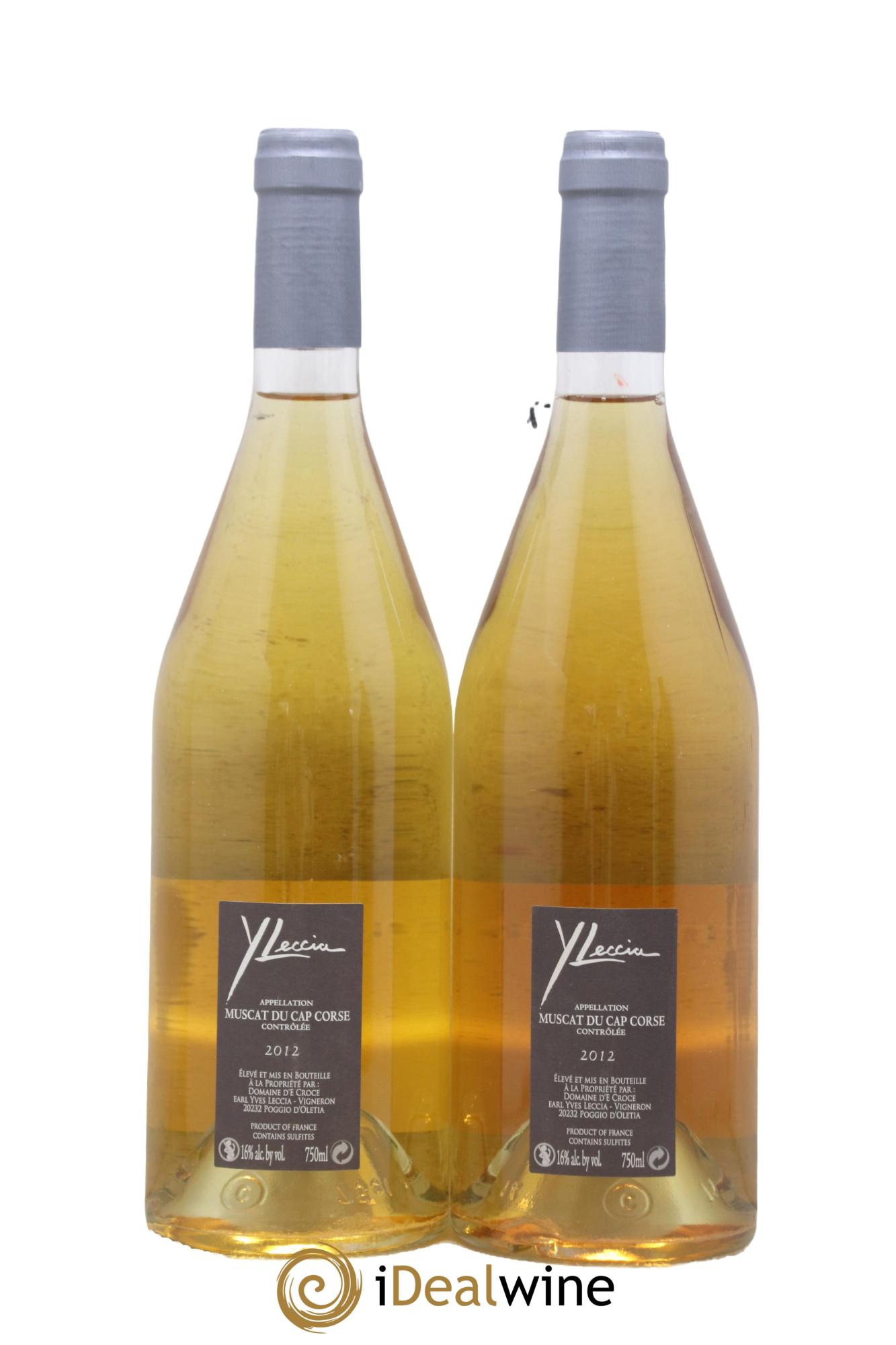 Muscat du Cap Corse Yves Leccia 2012 - Lot of 2 bottles - 1