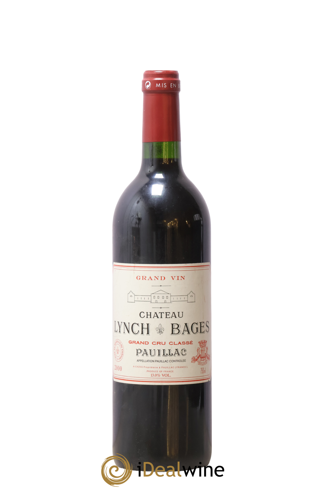 Château Lynch Bages 5ème Grand Cru Classé 2000 - Lot de 1 bouteille - 0