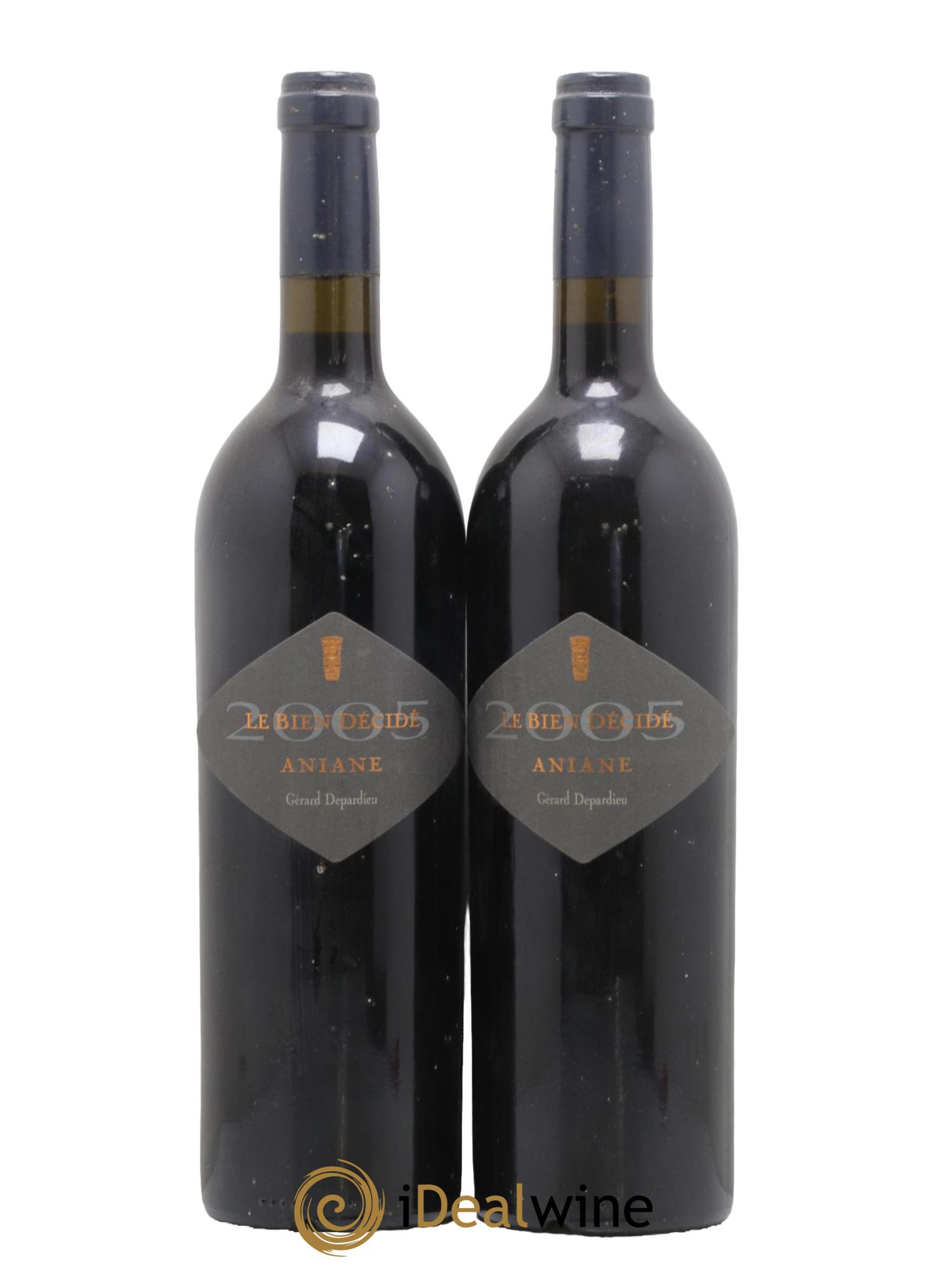 Coteaux du Languedoc Ariane Le Bien Décidé Aniane Gérard Depardieu 2005 - Lot of 2 bottles - 0