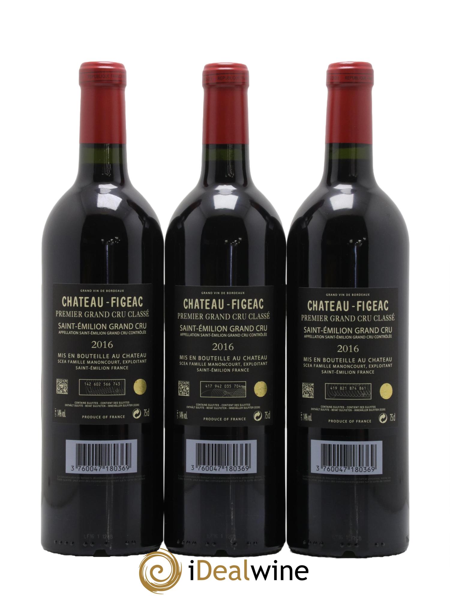 Château Figeac 1er Grand Cru Classé A 2016 - Lot de 6 bouteilles - 3