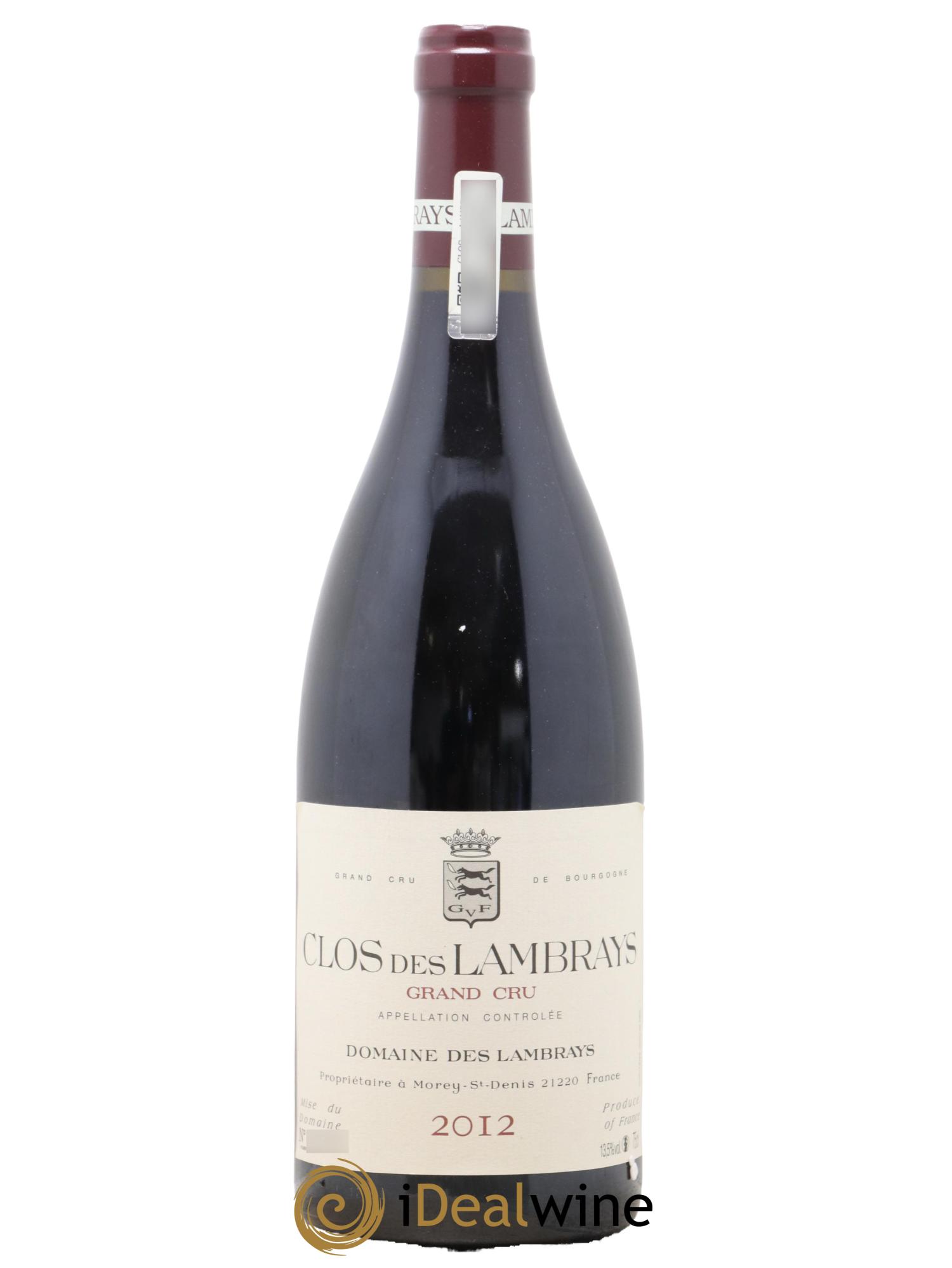 Clos des Lambrays Grand Cru Domaine des Lambrays 2012 - Lot de 1 bouteille - 0