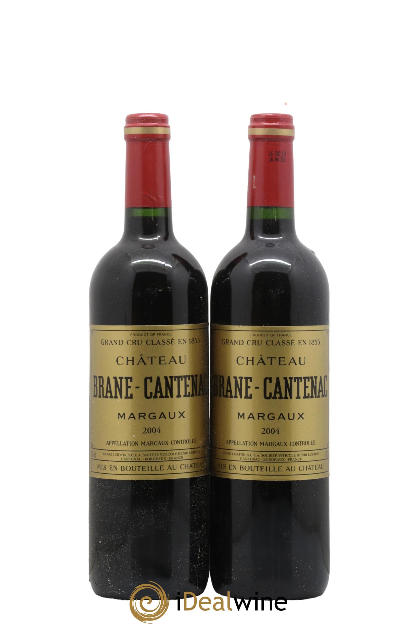 Château Brane Cantenac 2ème Grand Cru Classé 2004 - Lot de 2 bouteilles - 0