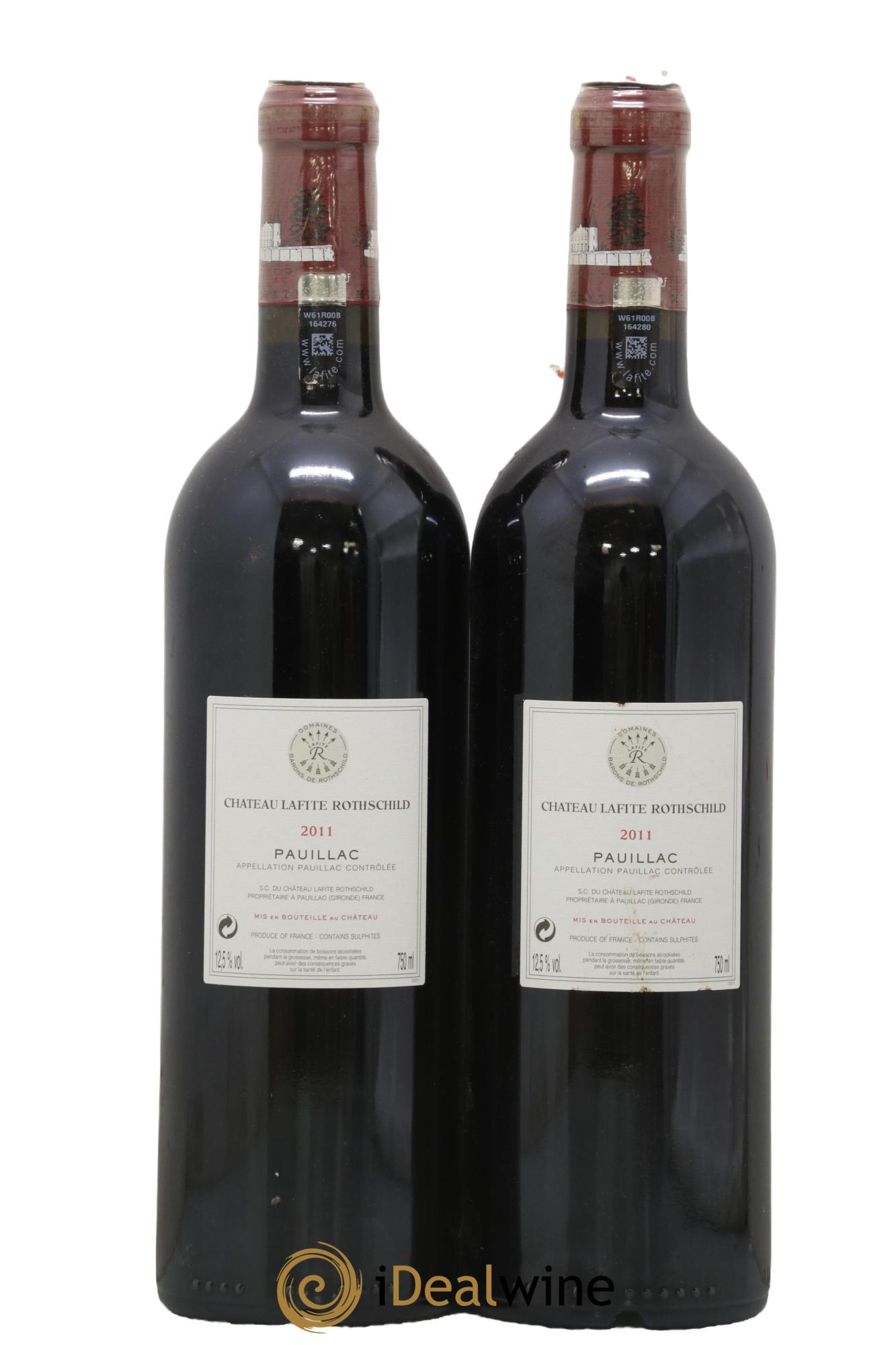 Château Lafite Rothschild 1er Grand Cru Classé 2011 - Lot de 2 bouteilles - 1