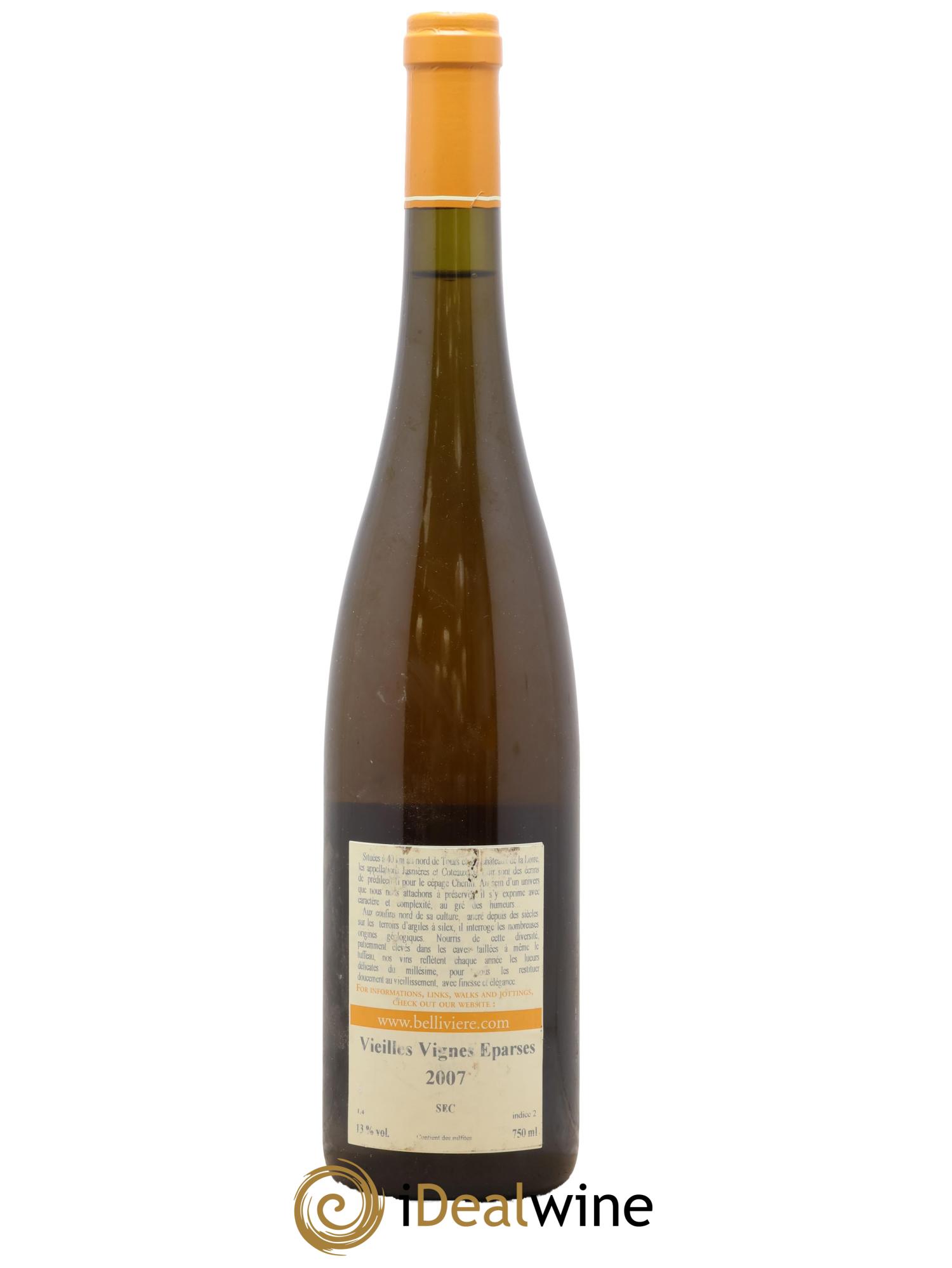 Coteaux du Loir Vieilles Vignes Eparses Domaine de Bellivière 2007 - Lot de 1 bouteille - 1