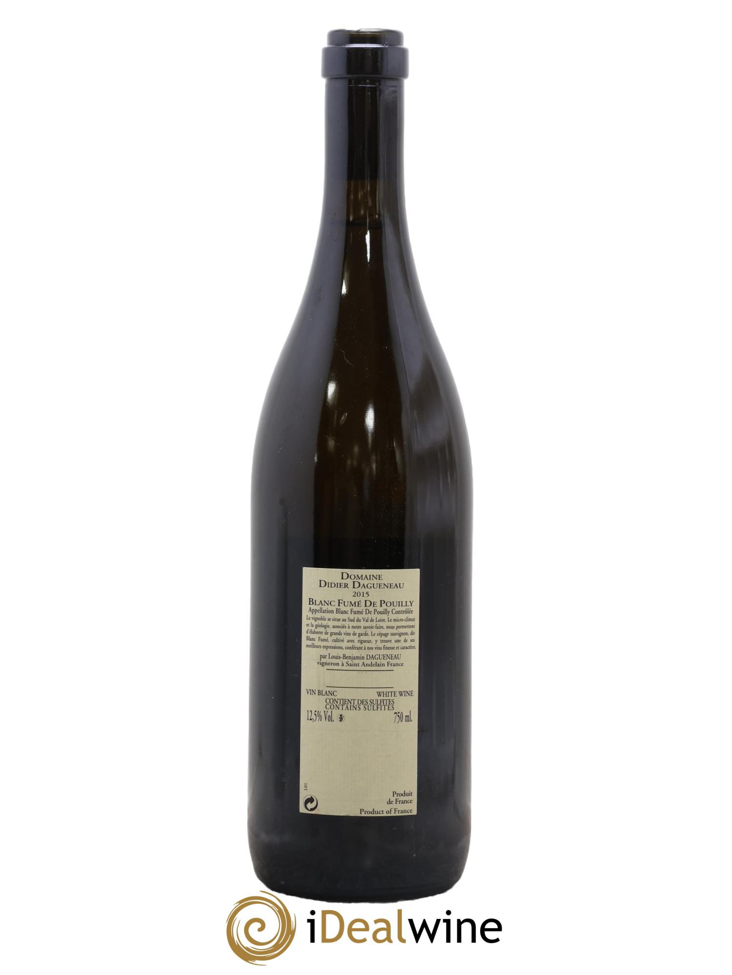 Pouilly-Fumé Blanc Fumé de Pouilly Dagueneau (Domaine Didier - Louis-Benjamin) 2015 - Posten von 1 Flasche - 1
