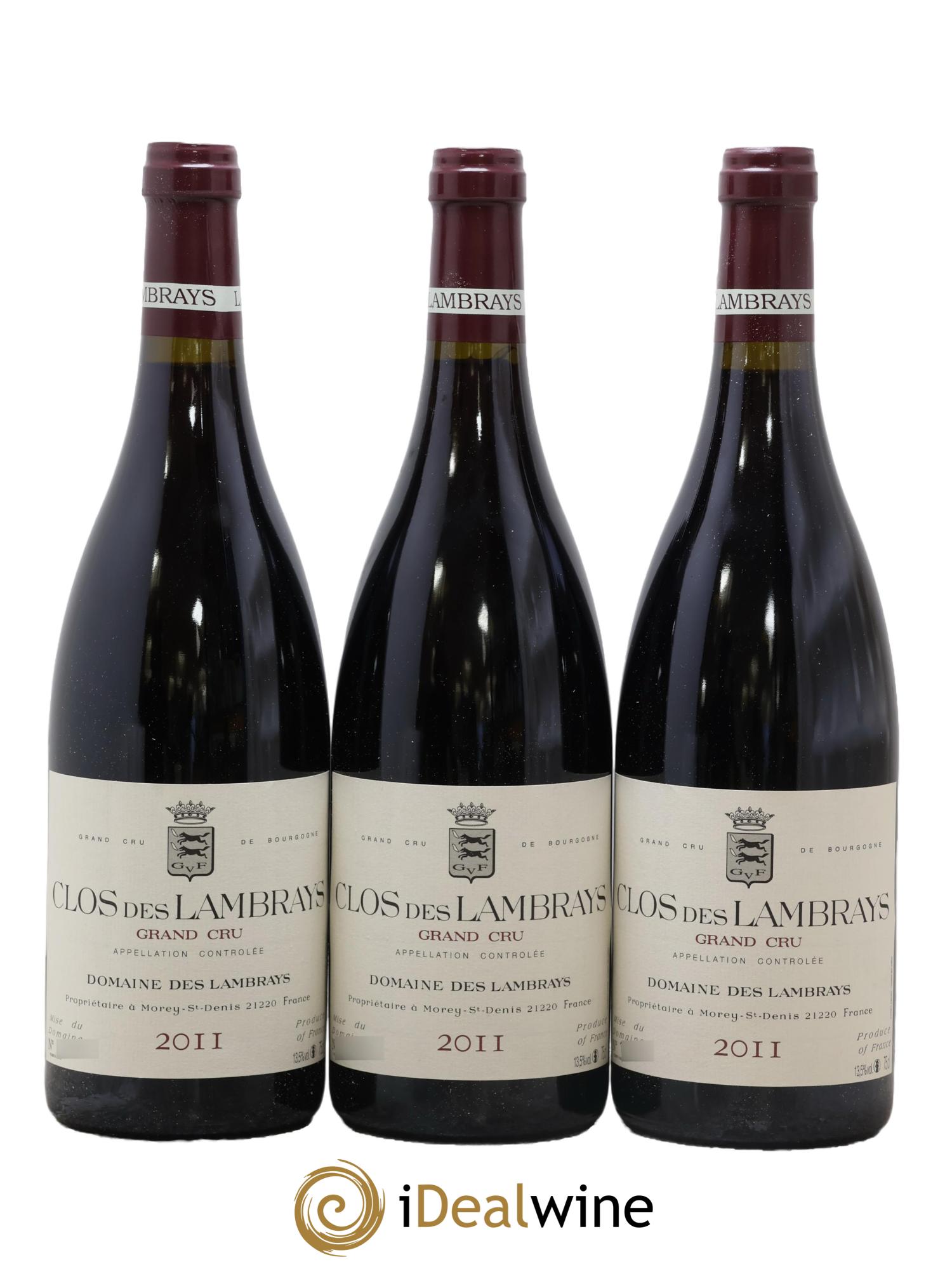 Clos des Lambrays Grand Cru Domaine des Lambrays 2011 - Lot de 3 bouteilles - 0