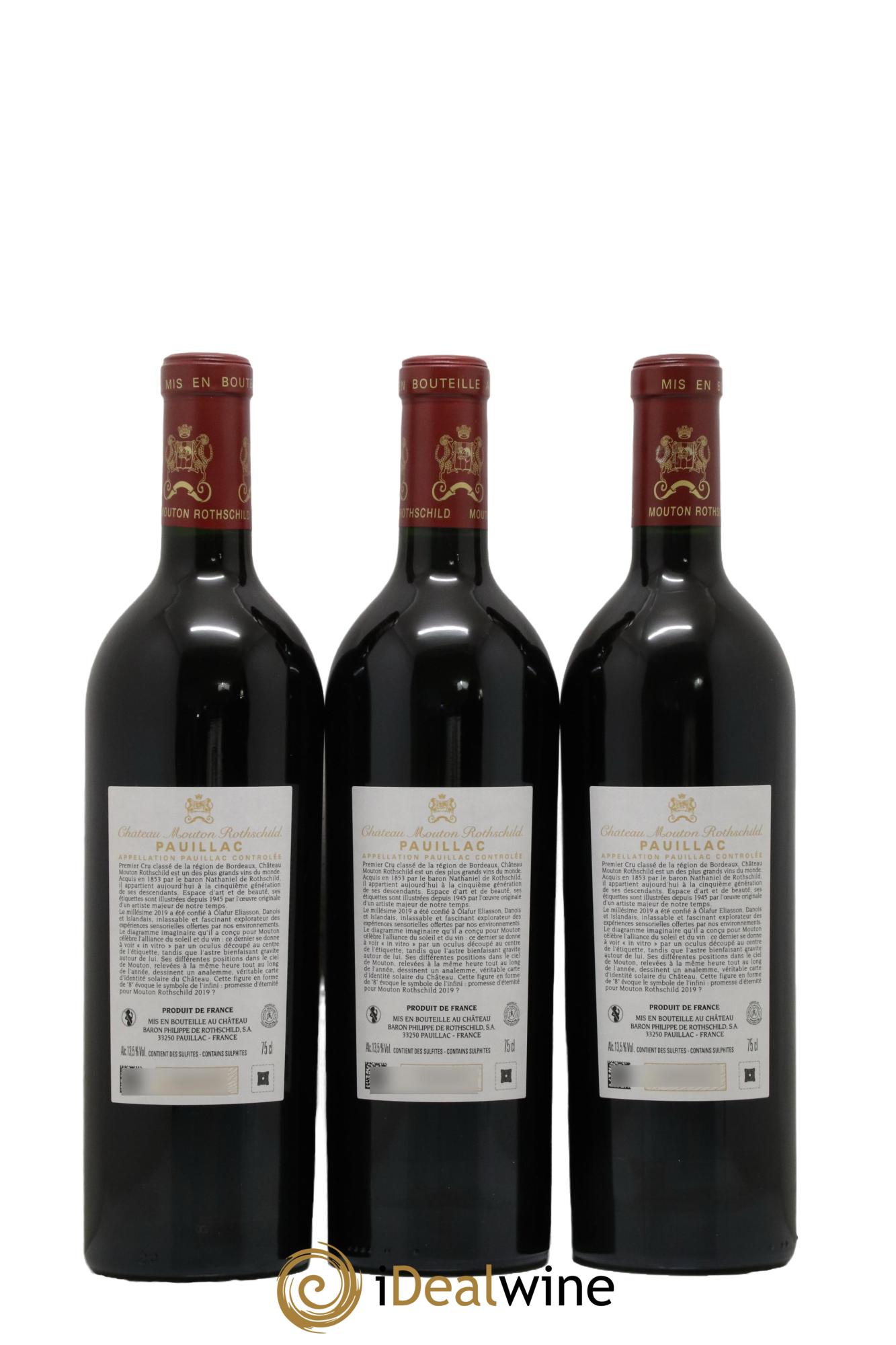 Château Mouton Rothschild 1er Grand Cru Classé  2019 - Posten von 6 Flaschen - 4