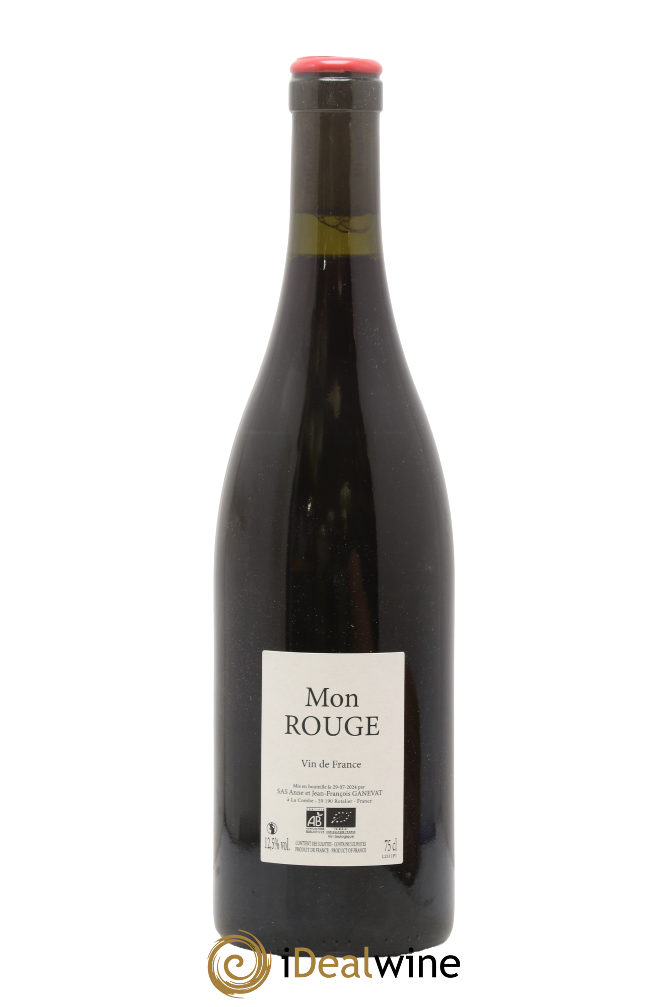 Vin de France Mon Rouge Anne et Jean François Ganevat - Lot de 1 bouteille - 0