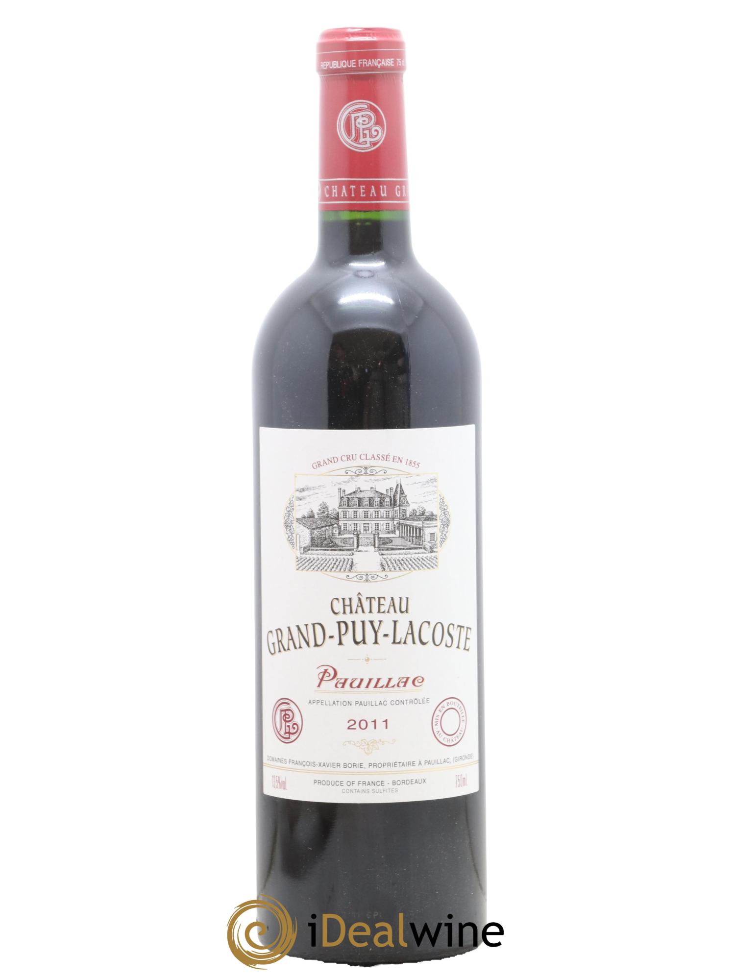 Château Grand Puy Lacoste 5ème Grand Cru Classé 2011 - Lot de 1 bouteille - 0