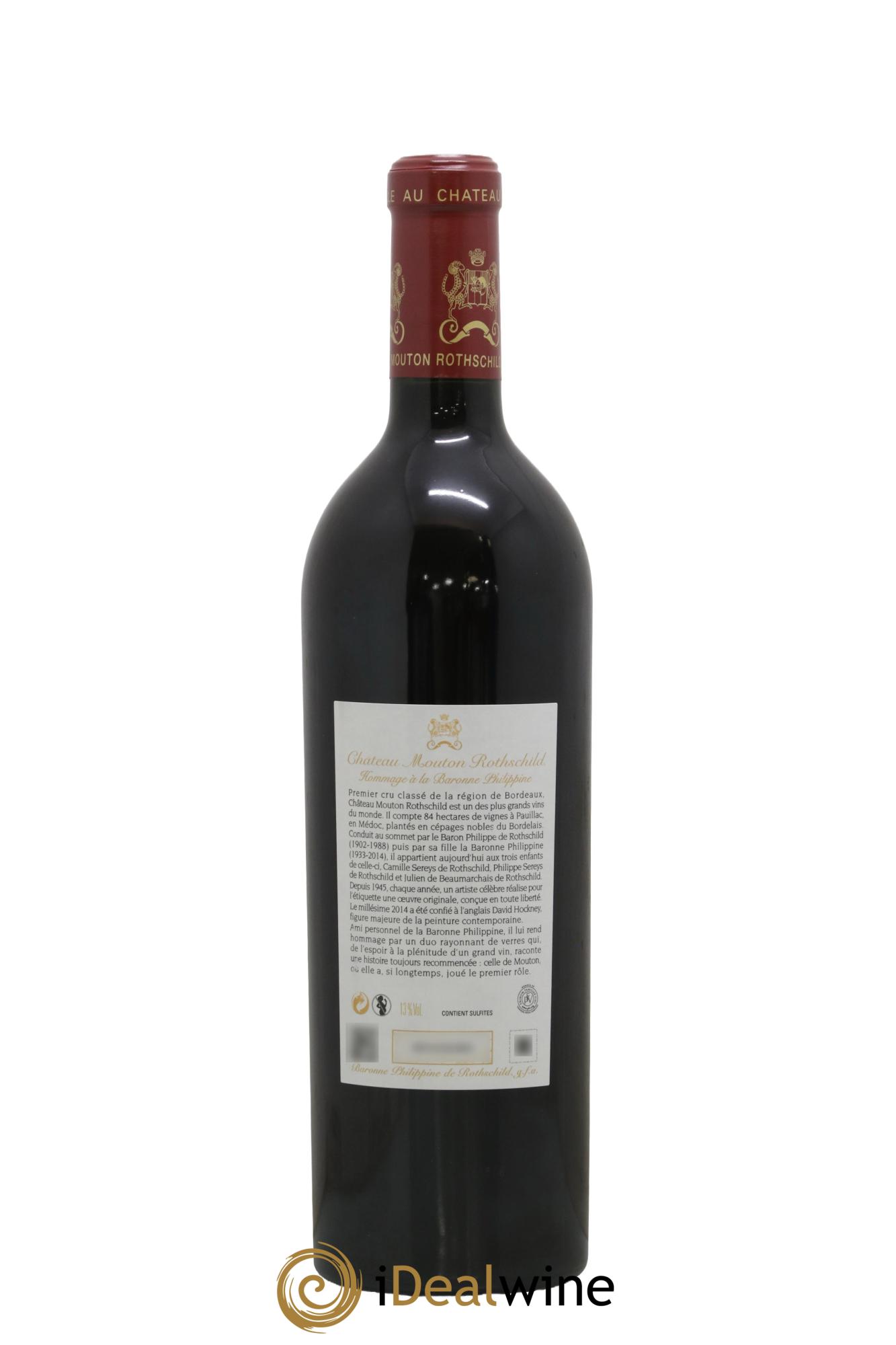 Château Mouton Rothschild 1er Grand Cru Classé 2014 - Lot de 1 bouteille - 2