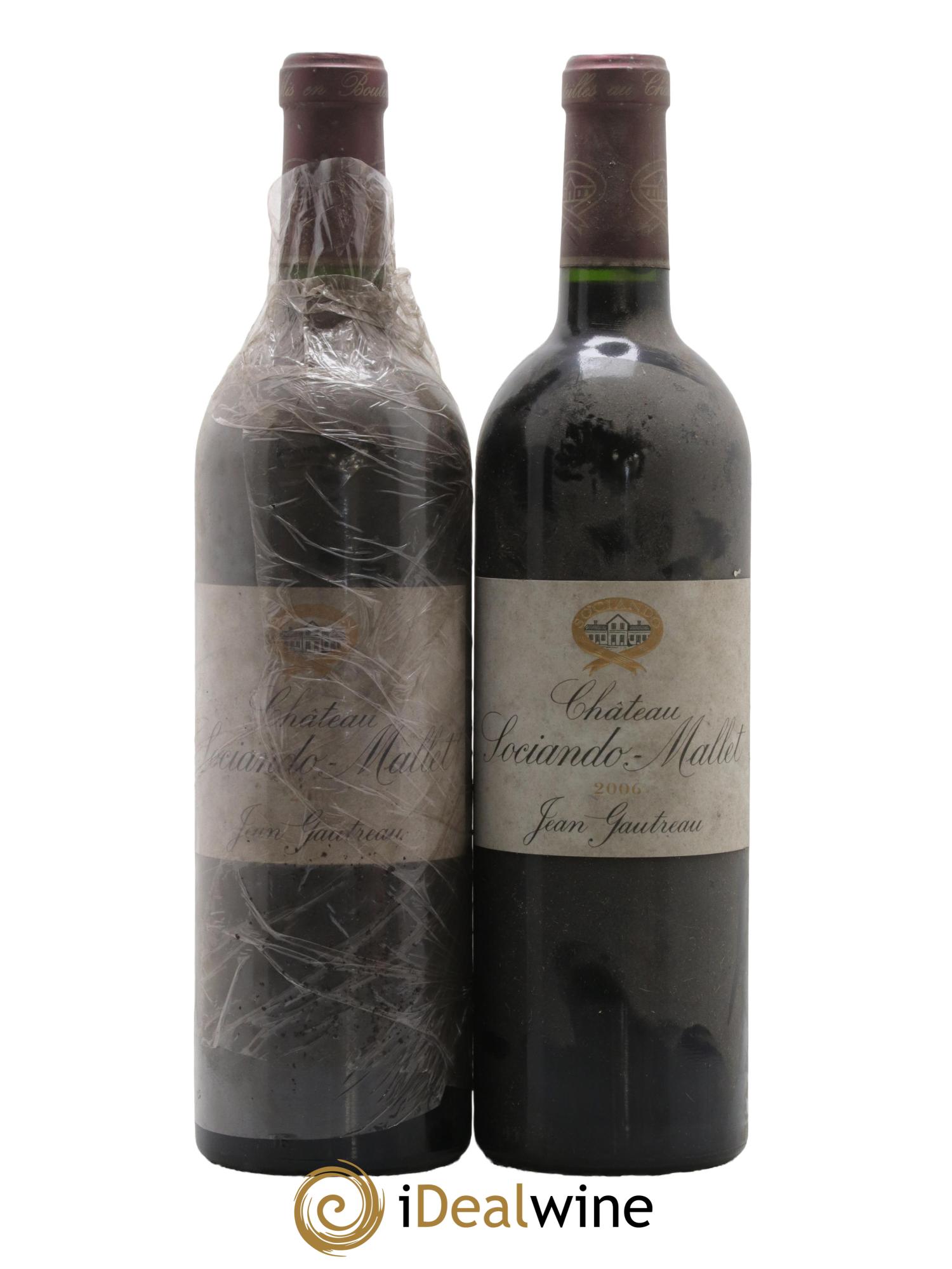 Château Sociando Mallet 2006 - Lotto di 2 bottiglie - 0