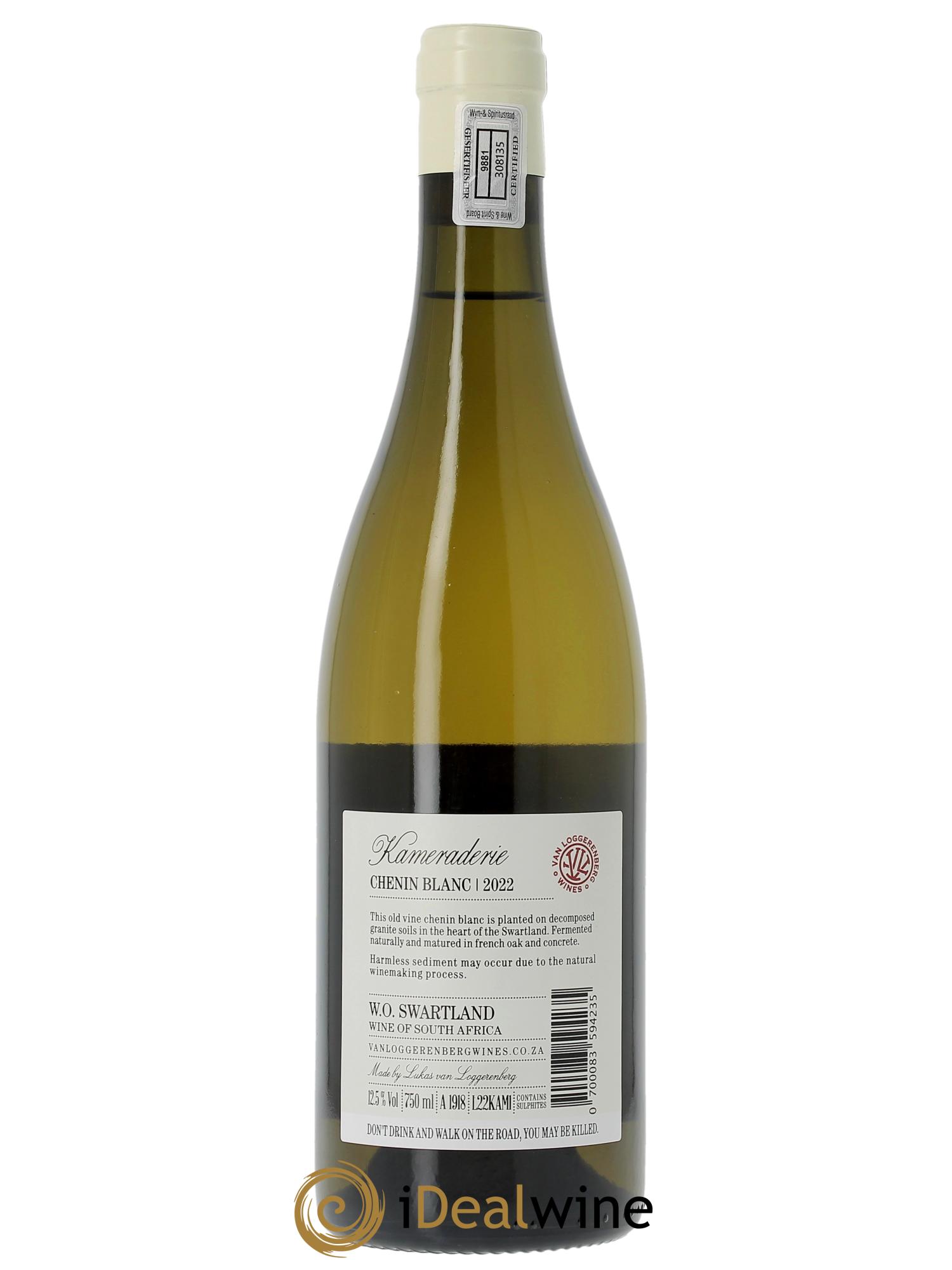Swartland Van Loggerenberg Wines Kameraderie  2022 - Lot de 1 bouteille - 1