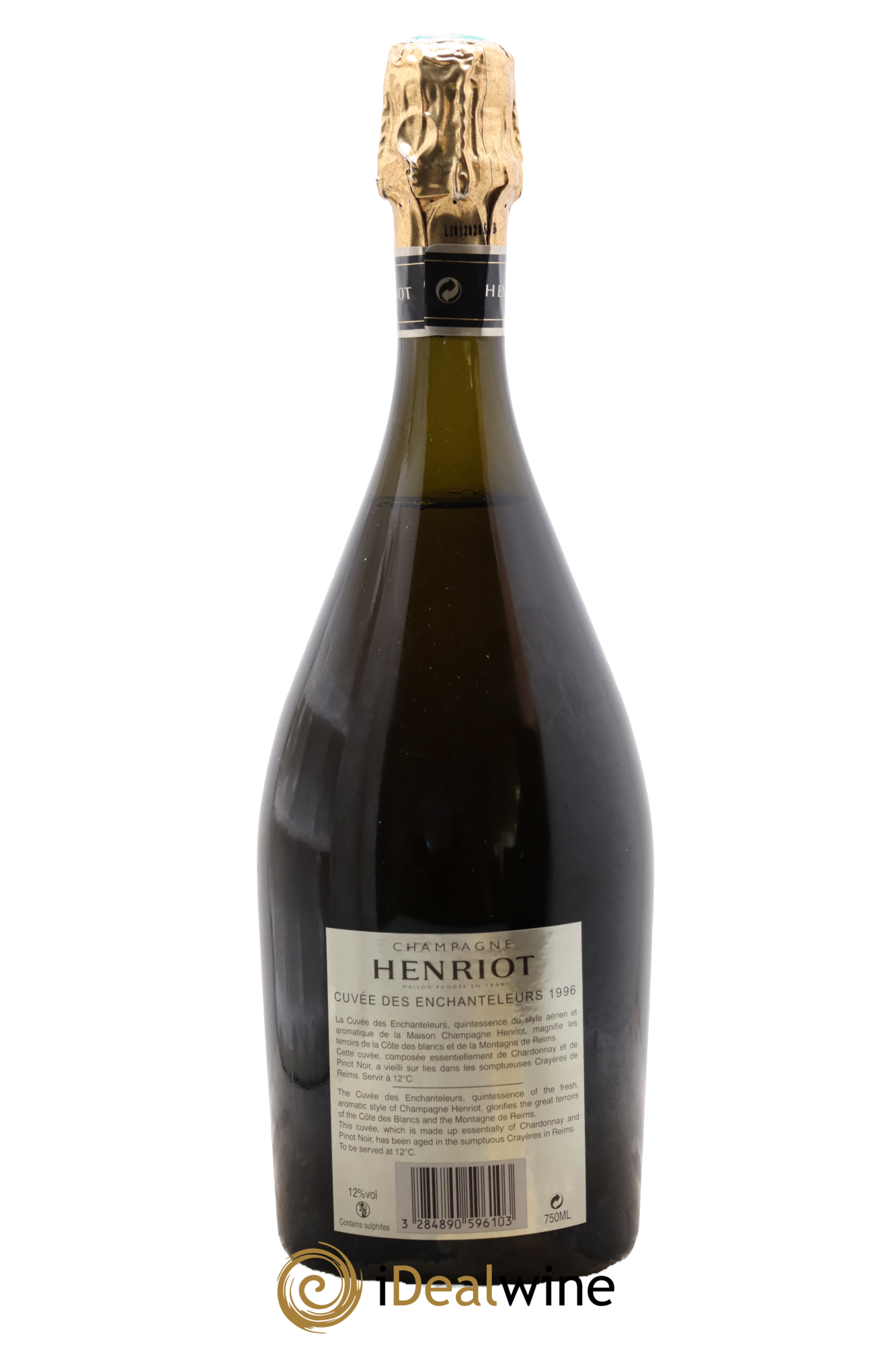 Cuvée des Enchanteleurs Henriot 1996 - Posten von 1 Flasche - 2