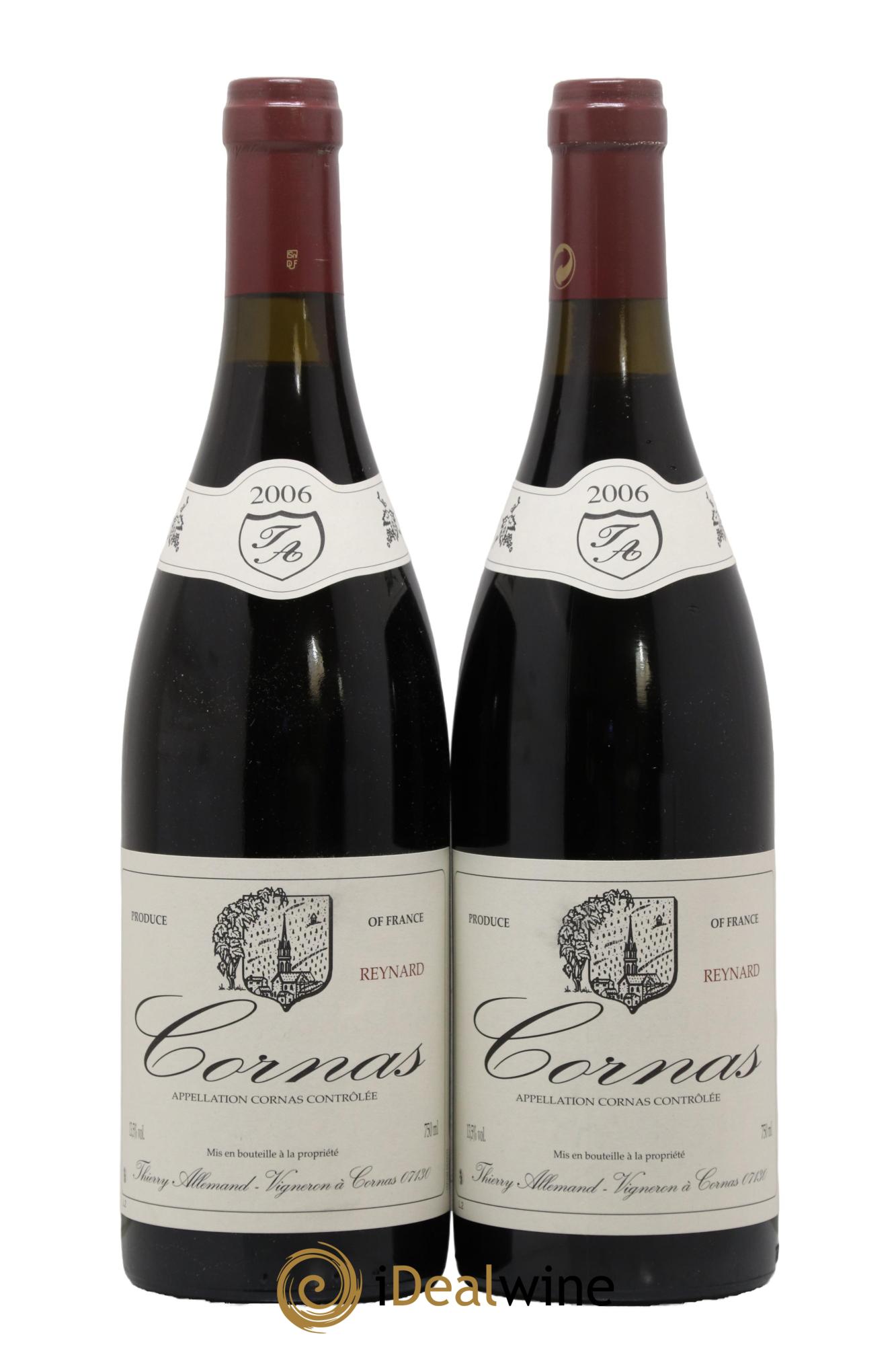 Cornas Reynard Thierry Allemand 2006 - Lotto di 2 bottiglie - 0