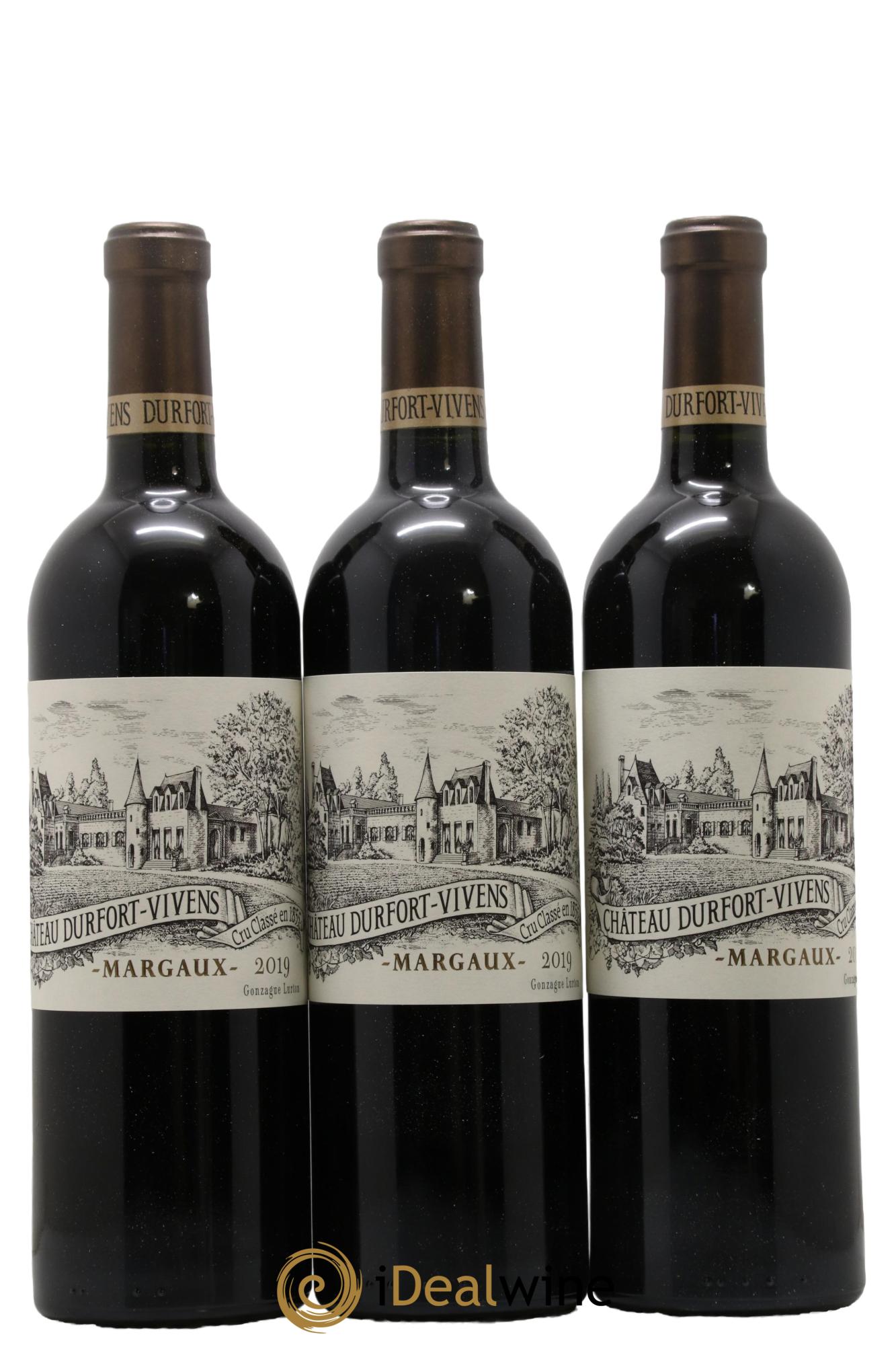 Château Durfort Vivens 2ème Grand Cru Classé 2019 - Lot of 3 bottles - 0