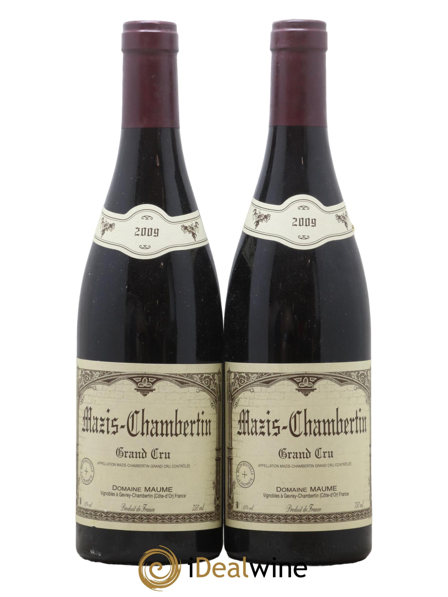 Mazis-Chambertin Grand Cru Maume (Domaine) 2009 - Lot de 2 bouteilles - 0