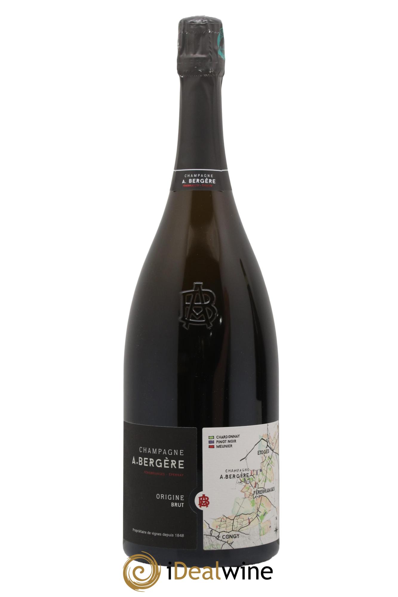 Champagne Brut Origine A. Bergère - Posten von 1 Magnum - 0