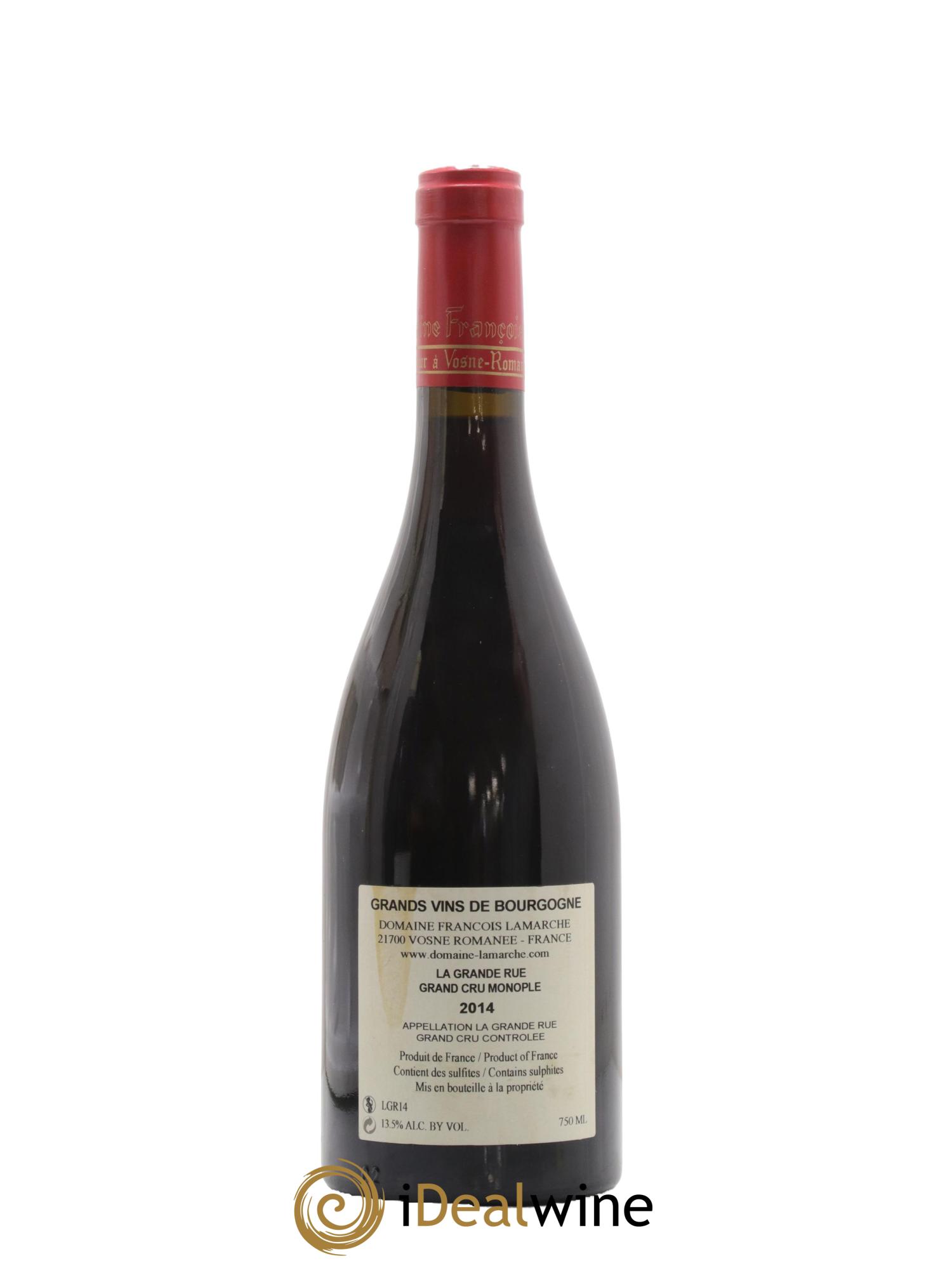 La Grande Rue Grand Cru Lamarche (Domaine) 2014 - Lot de 1 bouteille - 1