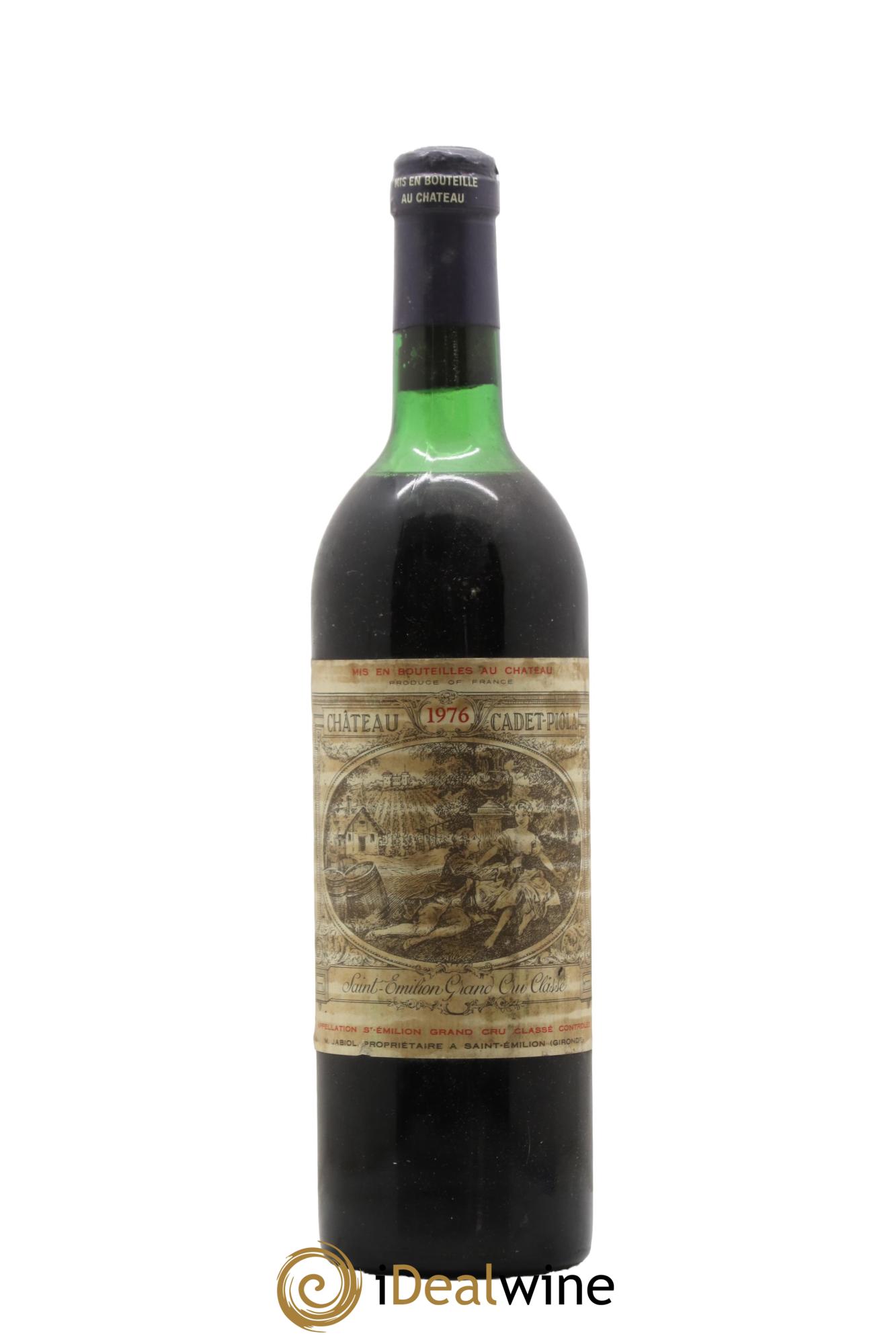 Château Cadet Piola Grand Cru Classé 1976 - Lot de 1 bouteille - 0