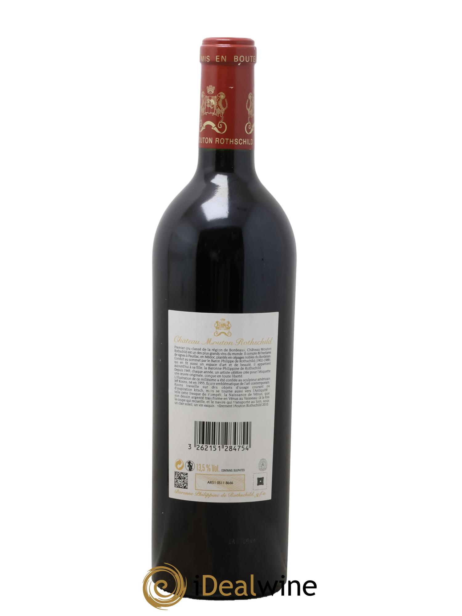 Château Mouton Rothschild 1er Grand Cru Classé 2010 - Posten von 1 Flasche - 2