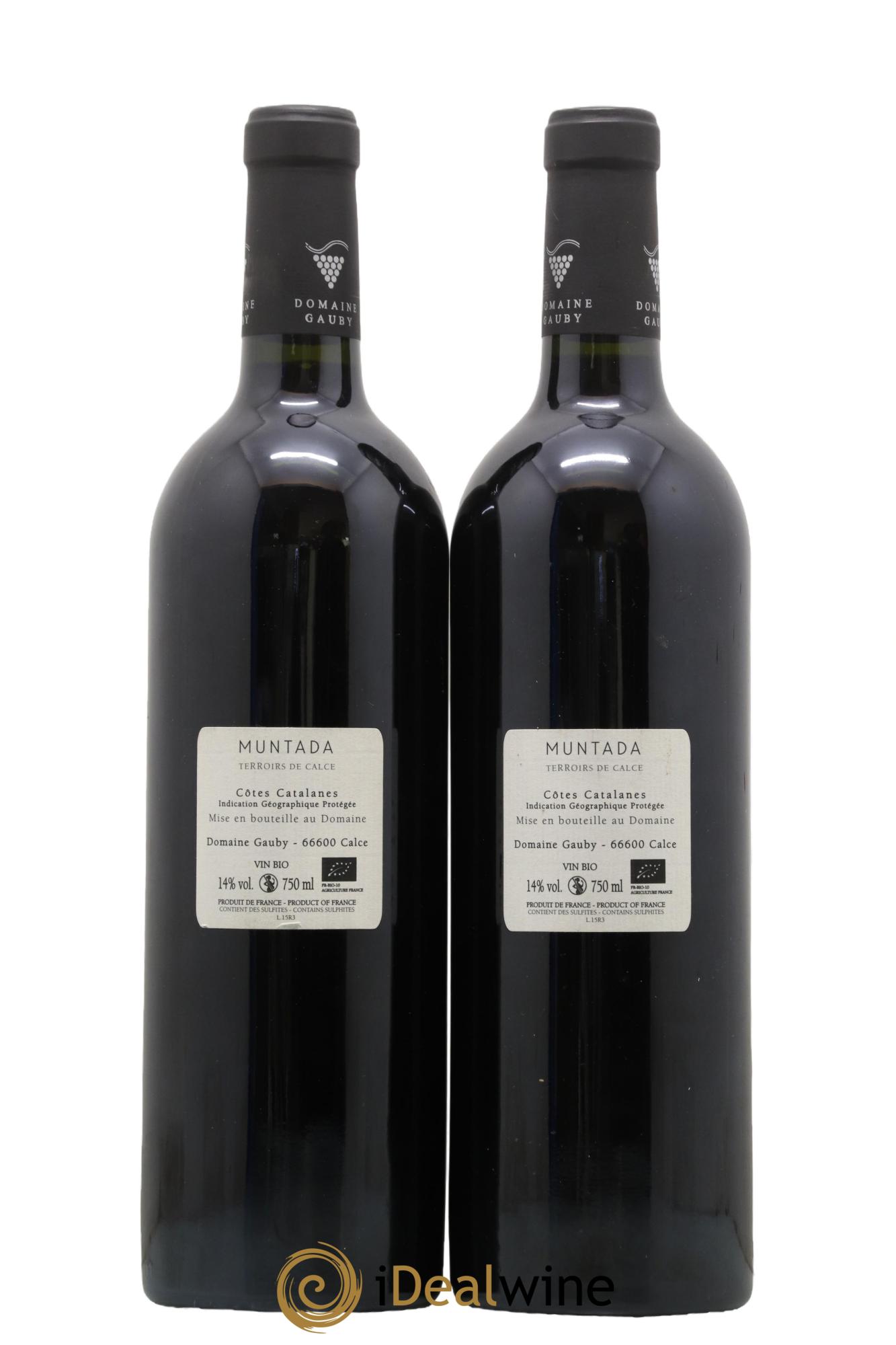 Côtes Catalanes (anciennement Côtes du Roussillon Villages) La Muntada Gauby (Domaine) 2015 - Lot of 2 bottles - 1