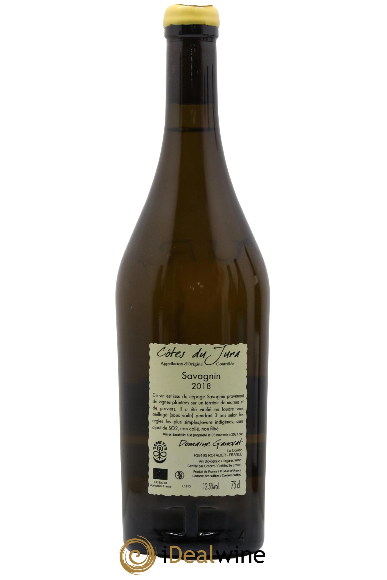 Côtes du Jura Les Grands Teppes Savagnin (sous voile) Jean-François Ganevat (Domaine) 2018 - Lot de 1 bouteille - 1