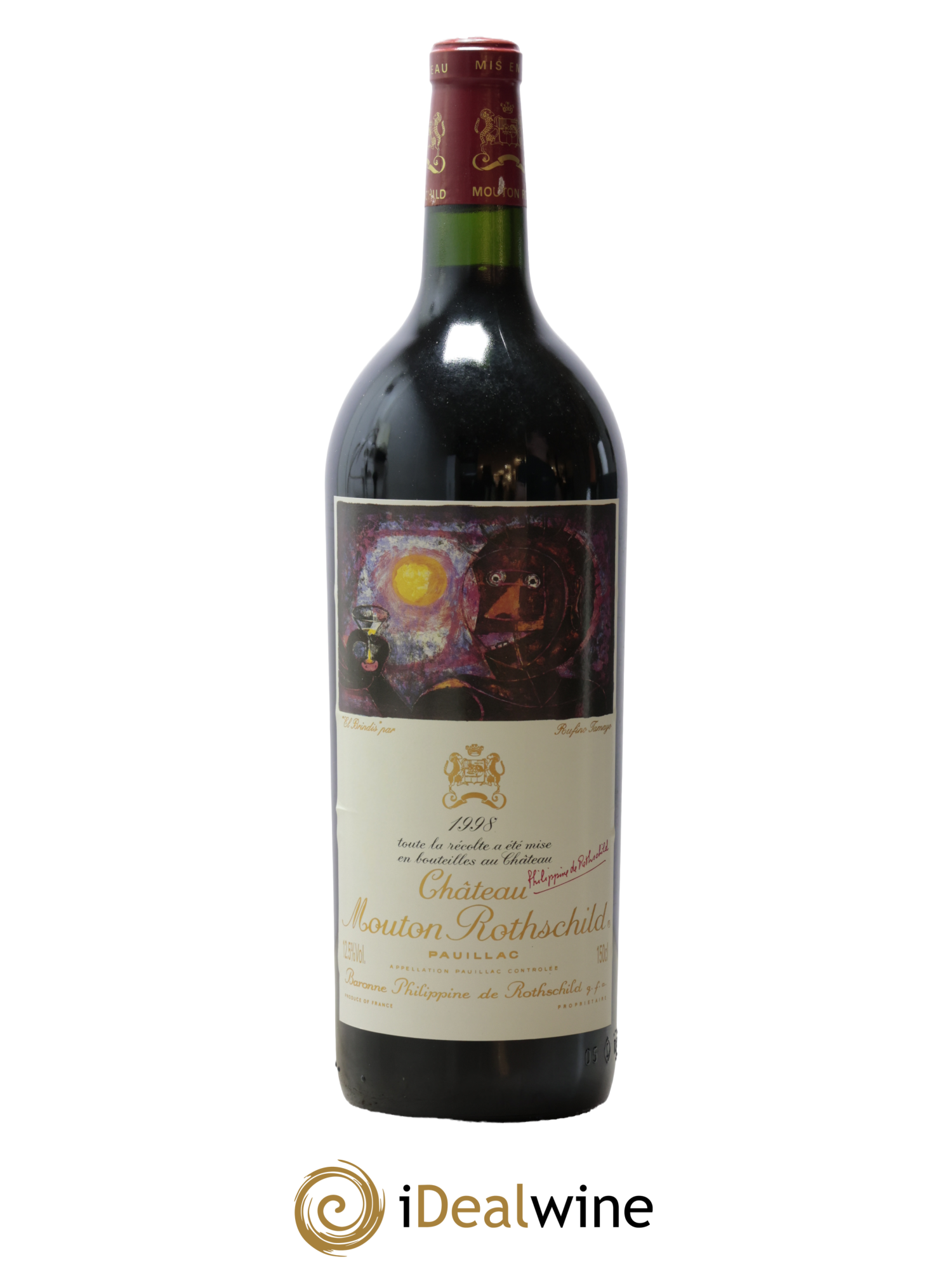 Château Mouton Rothschild 1er Grand Cru Classé 1998 - Lot de 1 magnum - 0