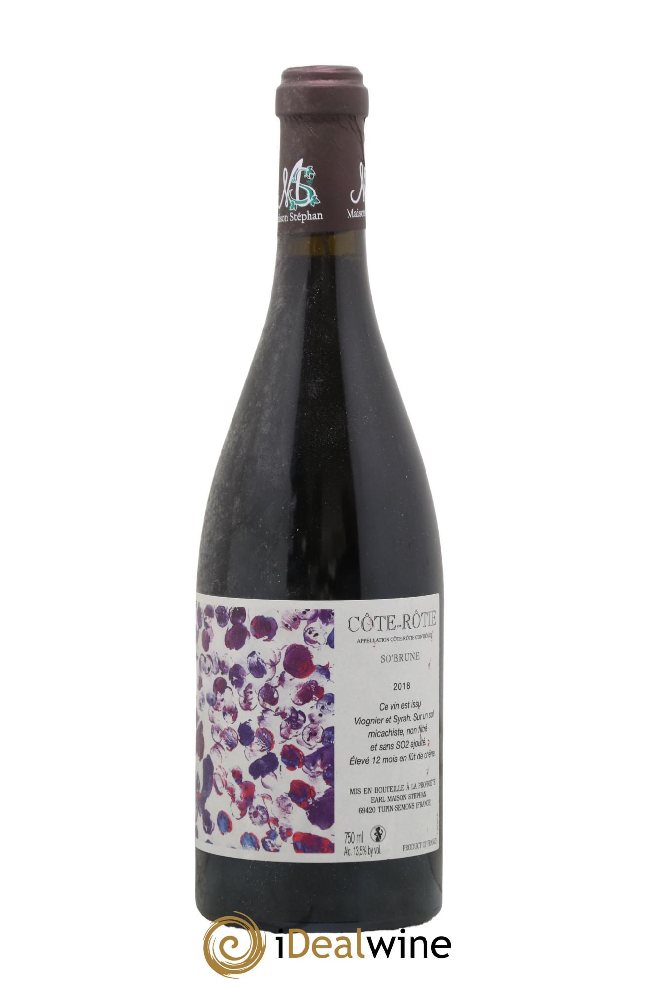 Côte-Rôtie So'Brune Jean-Michel Stephan 2018 - Lot of 1 bottle - 0