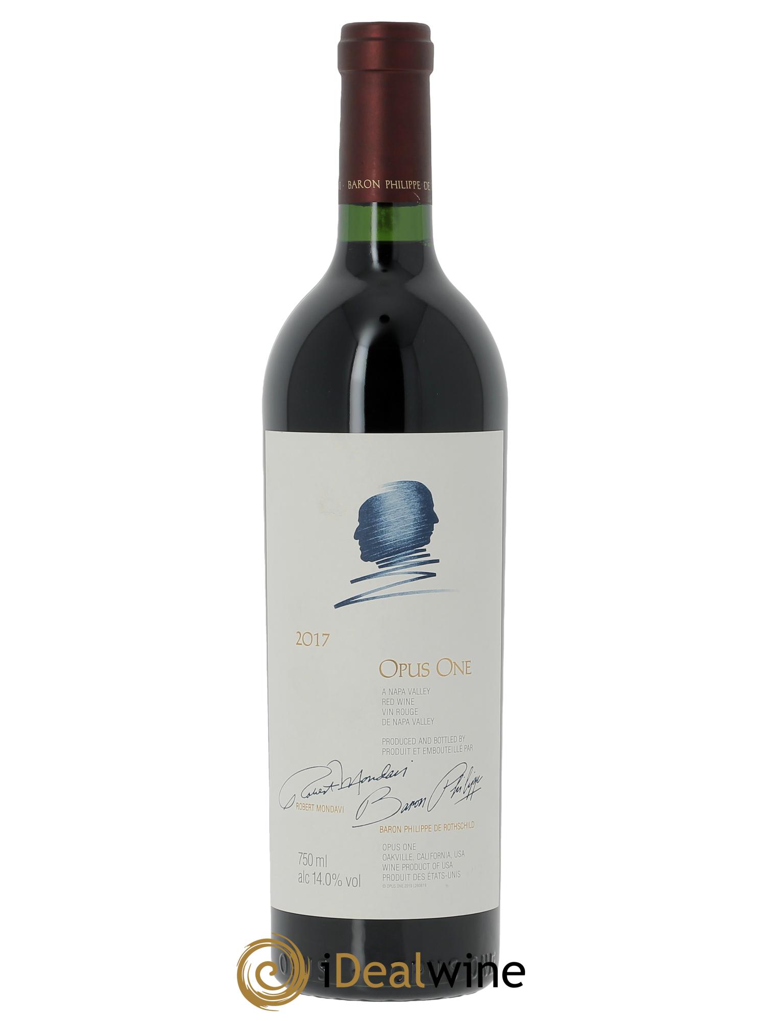 Napa Valley Opus One Robert Mondavi (Cassetta in legno a partire da 6 bt) 2017 - Lotto di 1 bottiglia - 0