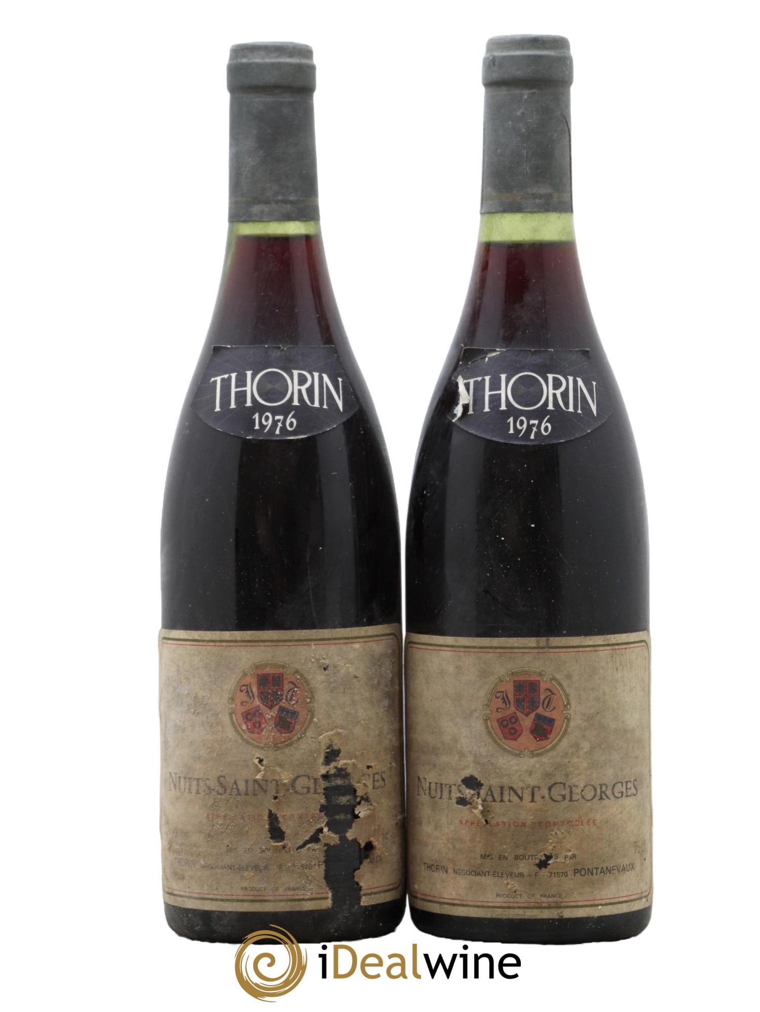 Nuits-Saint-Georges Thorin 1976 - Lot de 2 bouteilles - 0